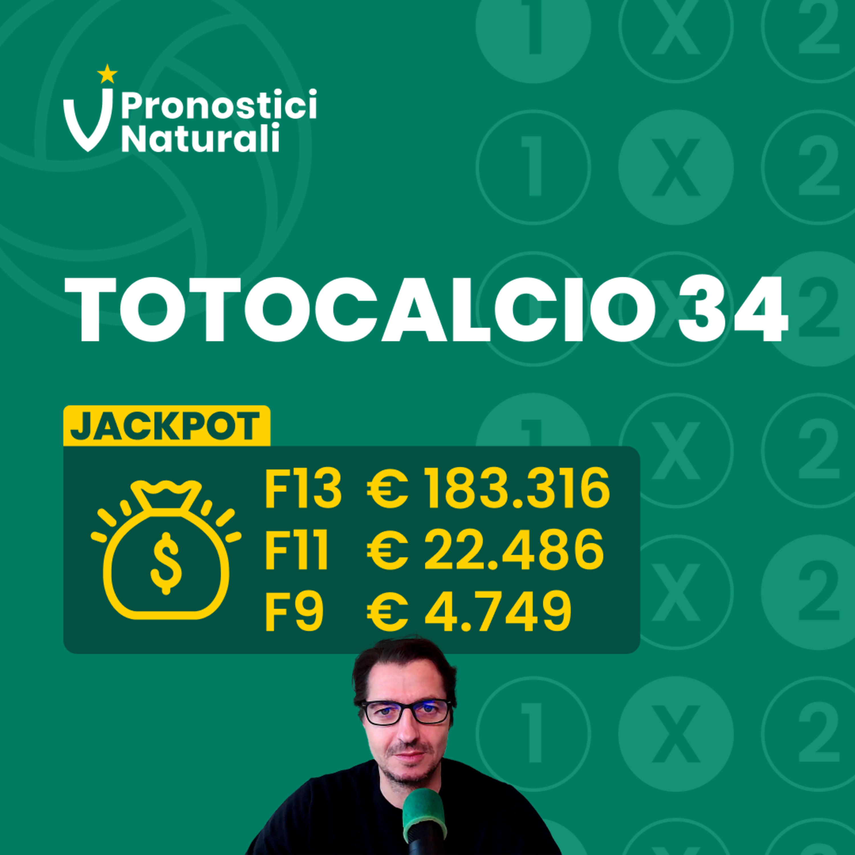 Totocalcio 34 🔥 Jackpot F13 a 183K + F11 22K + F9 5K! episode artwork