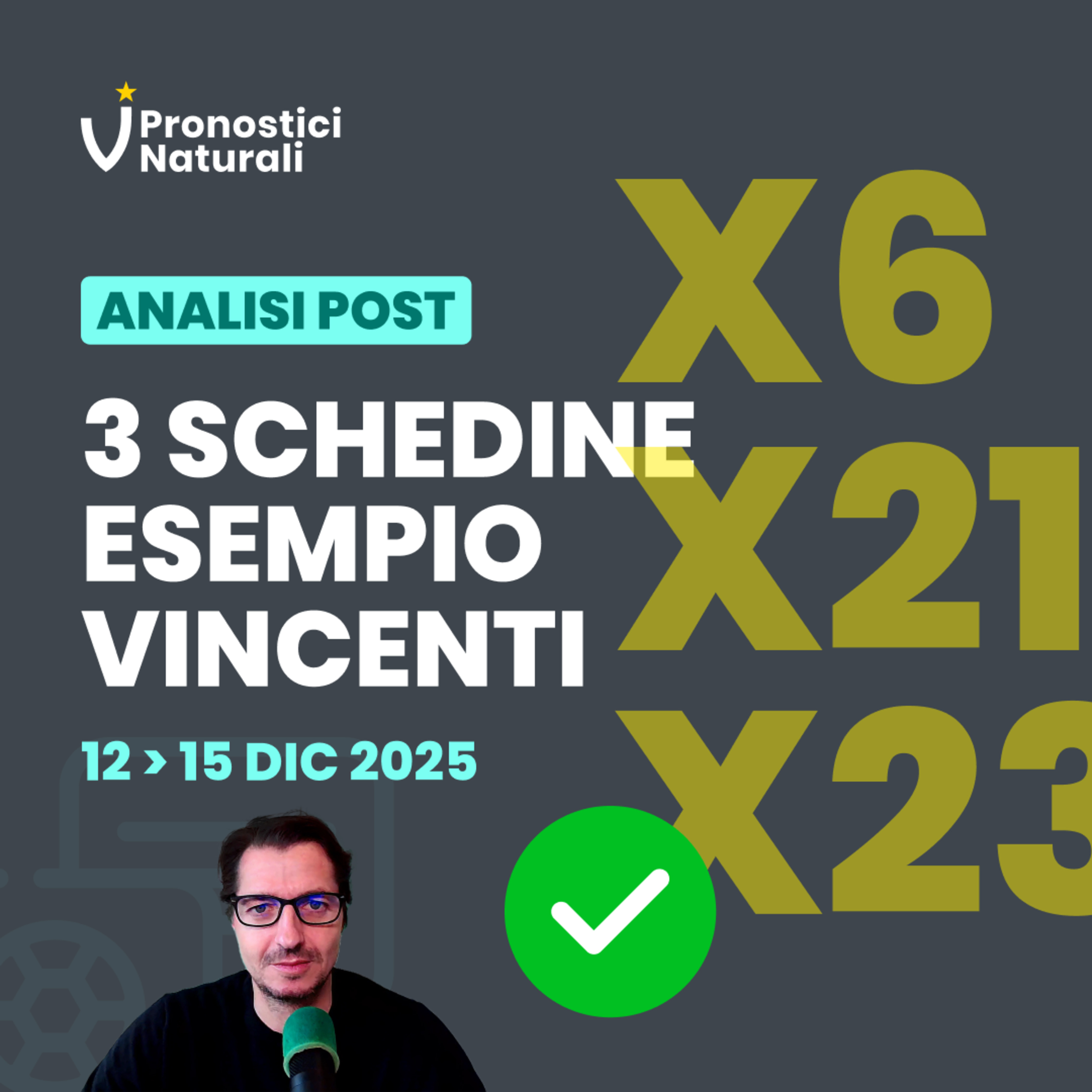 3 Schedine Esempio Vincenti ✅ Dettagli e Analisi Post Partite episode artwork