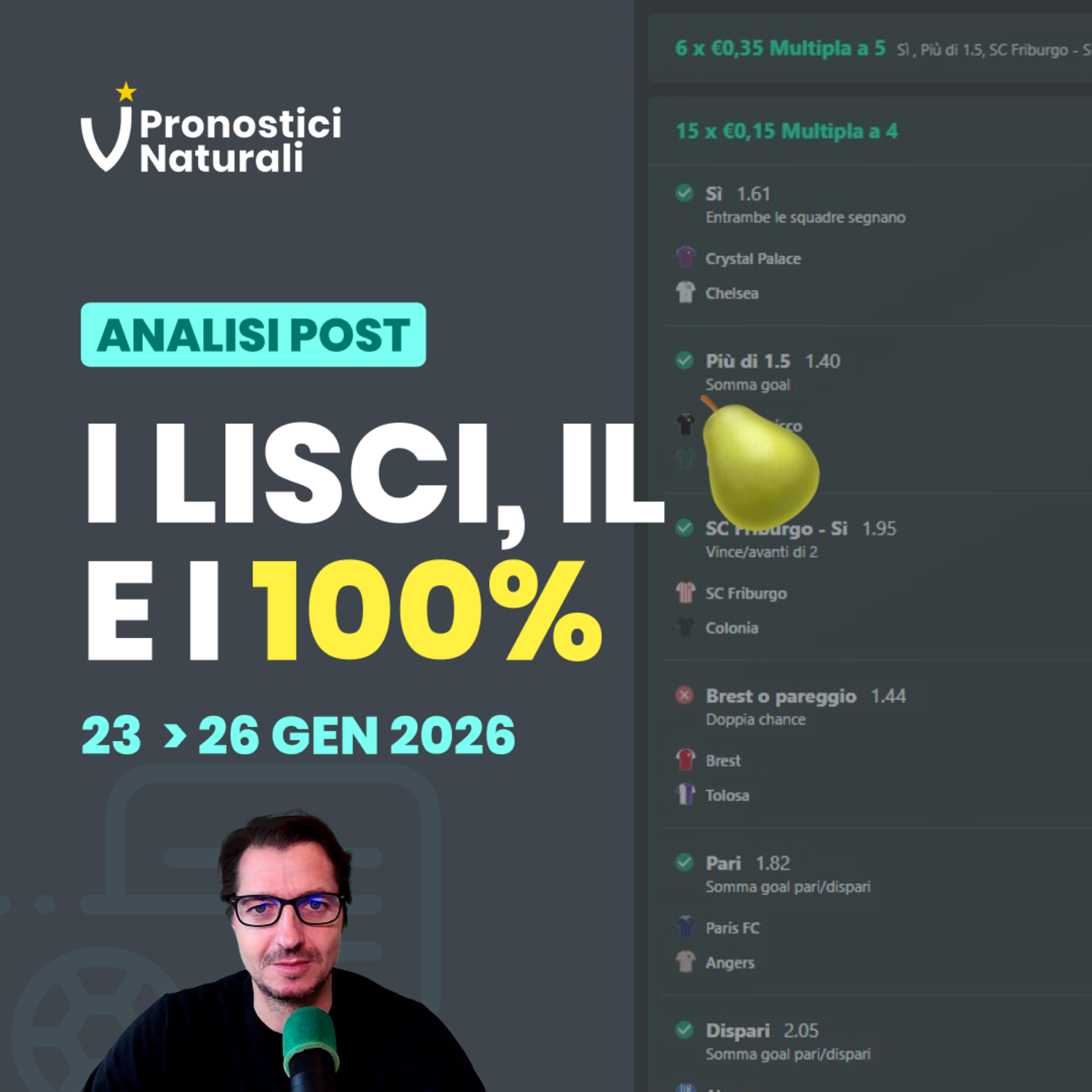 I lisci, il 🍐 X8 e i 100%. Sempre in gioco ed emozioni. episode artwork