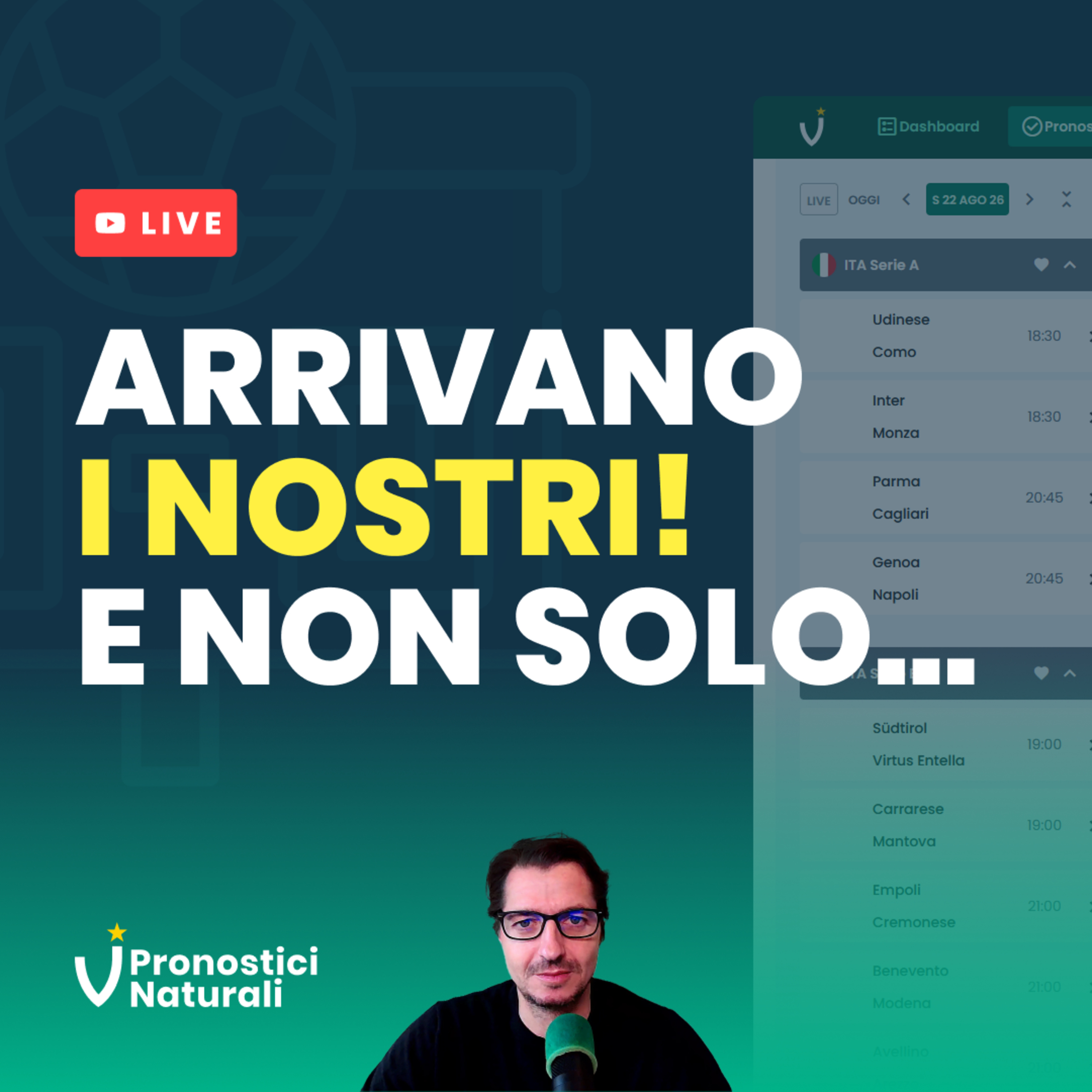 Live Tabellone Pronostici calcio oggi ⚽ Il Punto pre weekend episode artwork