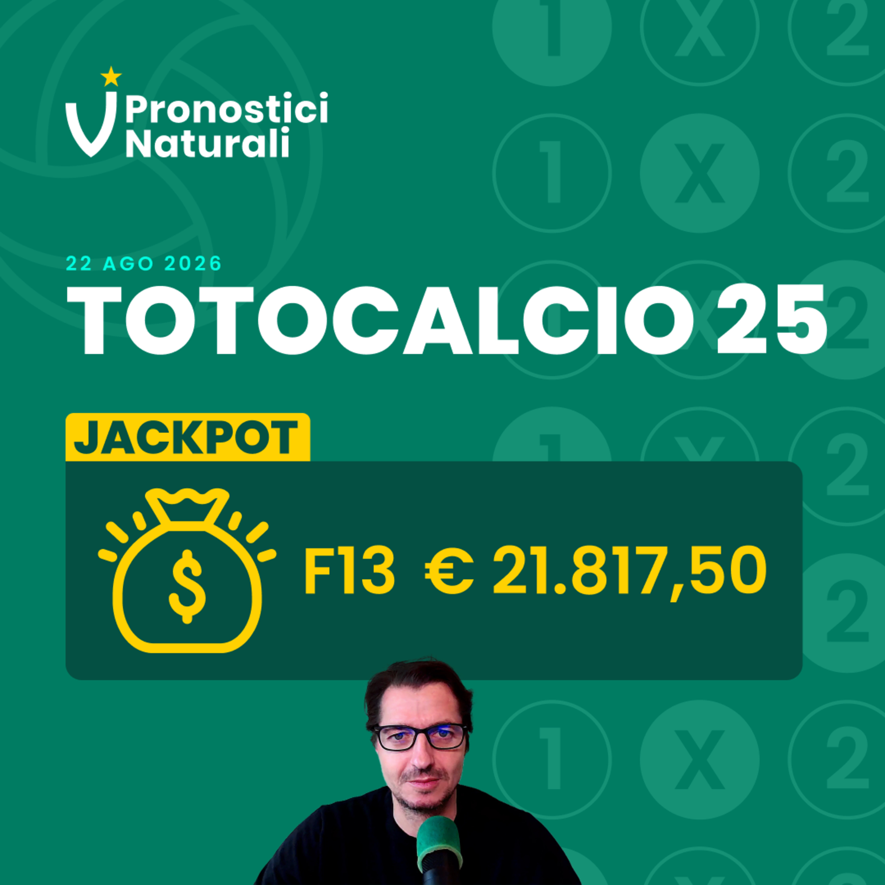 Riparte il Totocalcio! La prima schedina della stagione con 💰 Jackpot Formula 13 € 21.800 episode artwork