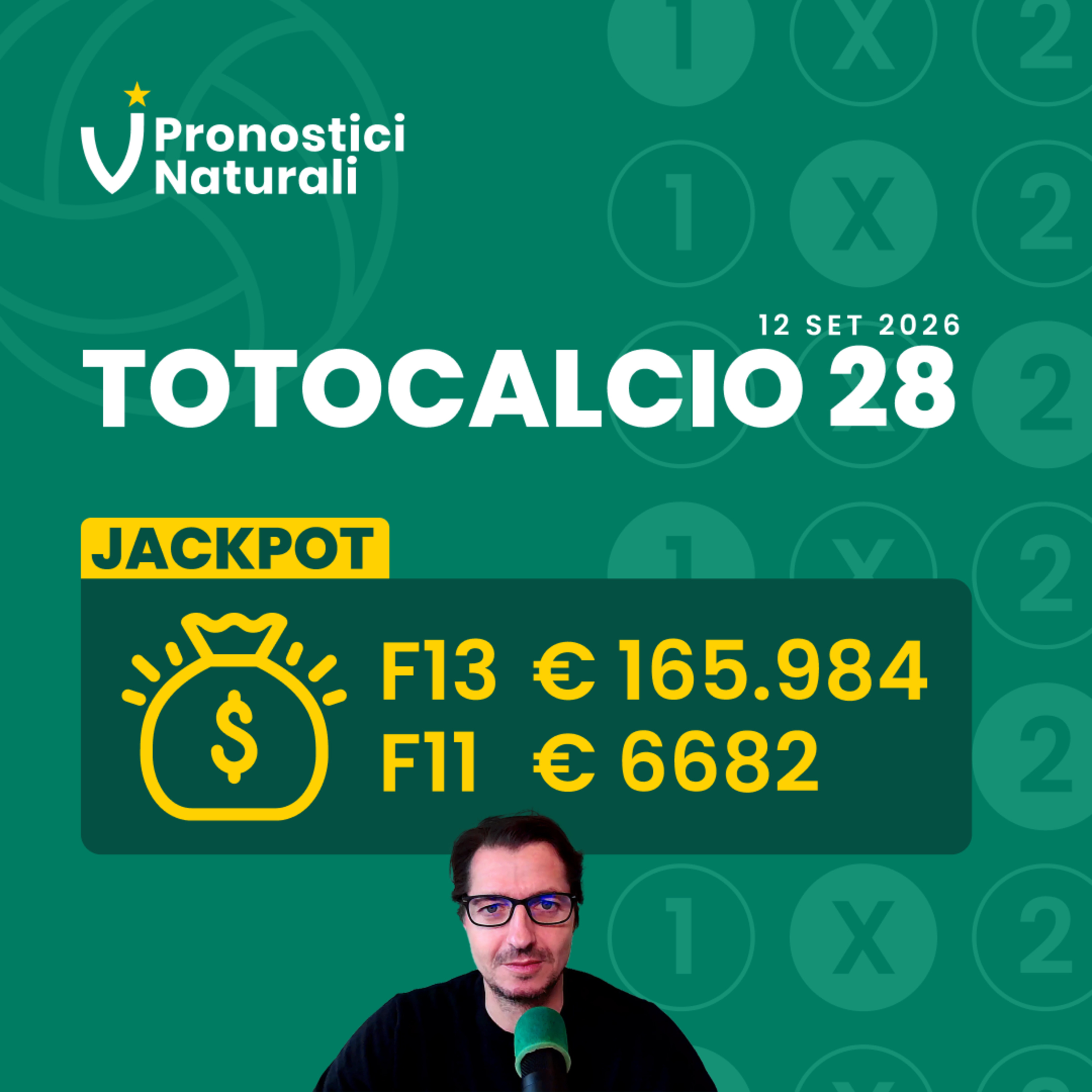JACKPOT sul 13 già oltre 165.000! Pronostici Totocalcio 28 💰 episode artwork
