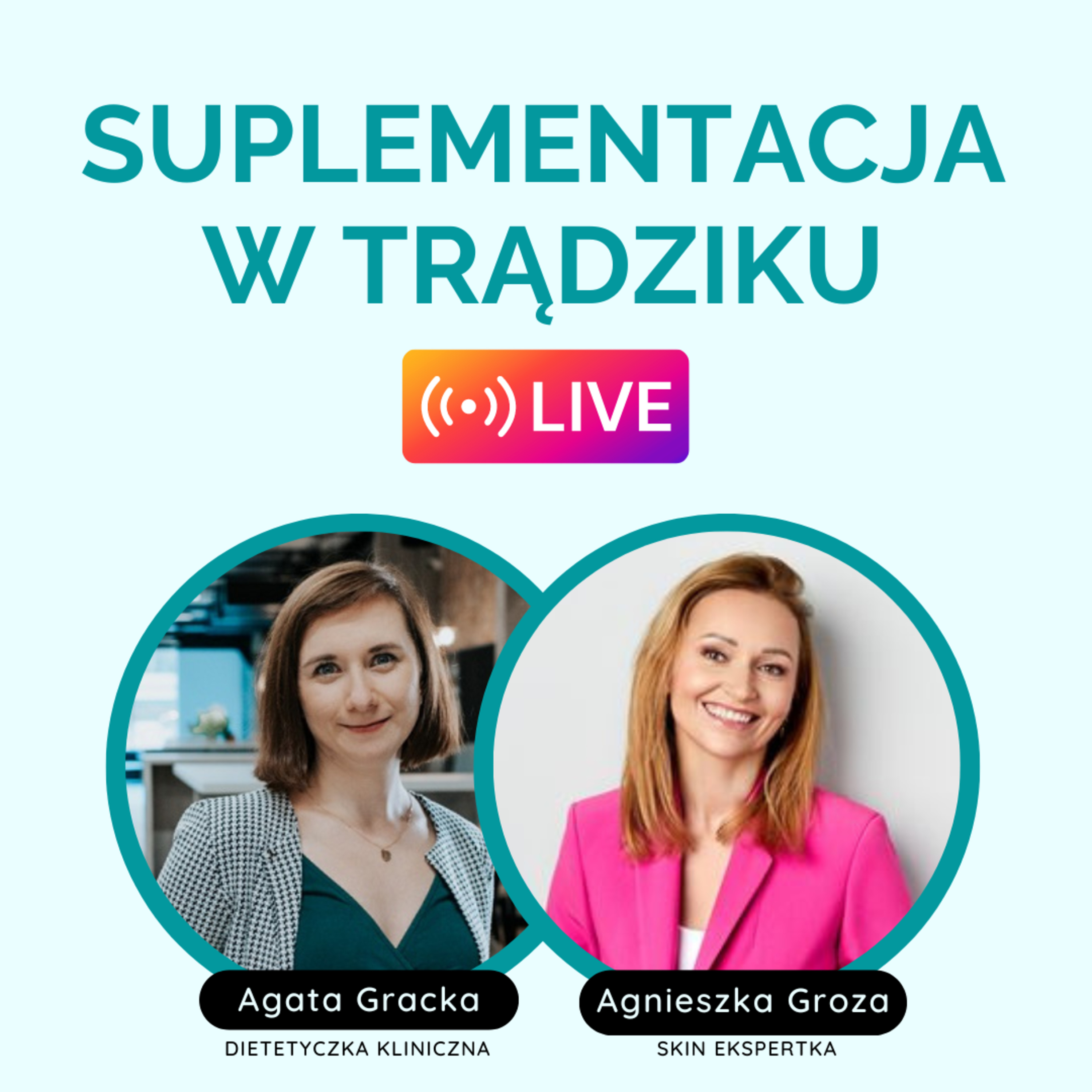 68. Suplementacja w trądziku - live z Agnieszką Grozą - skin ekspertką  episode artwork