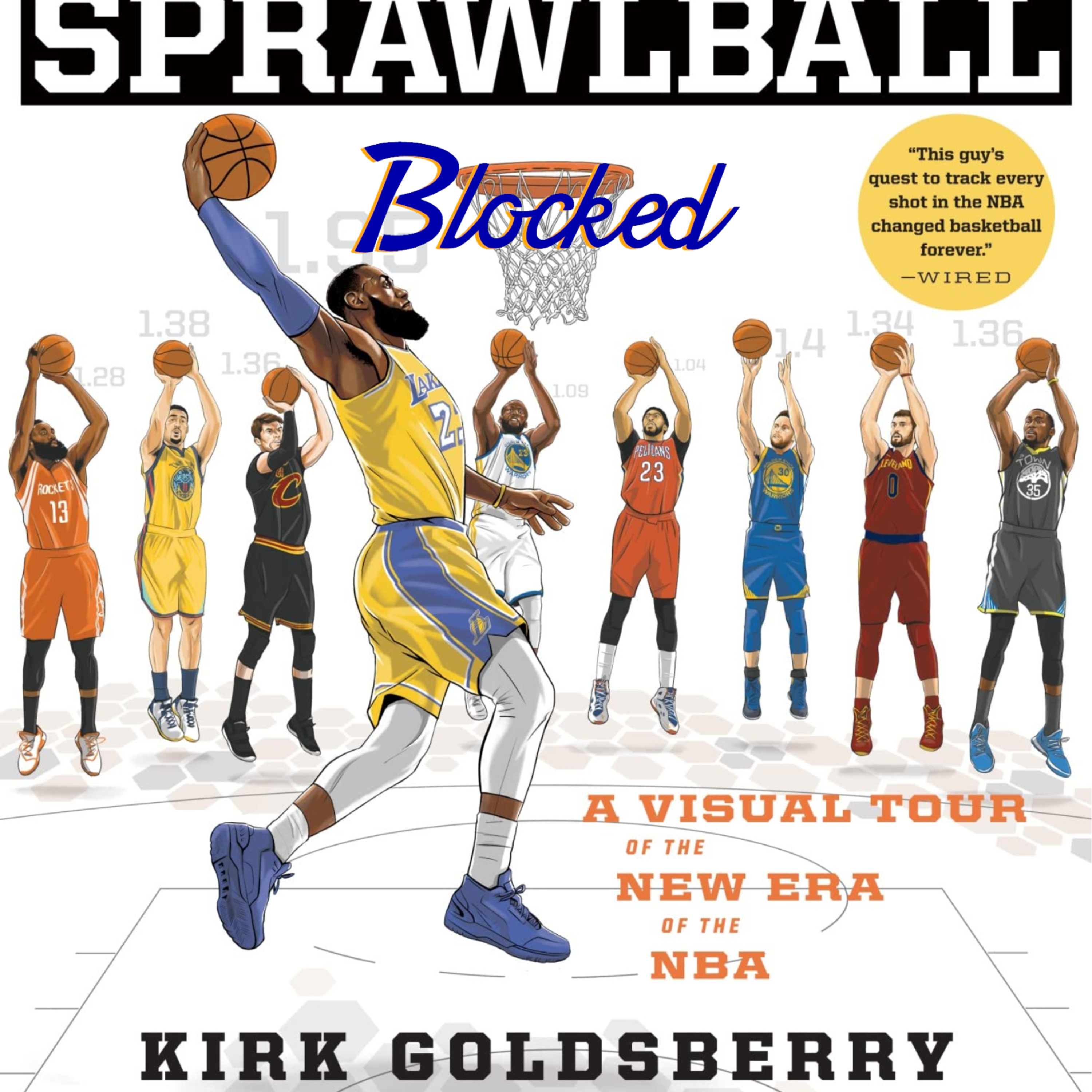 Kirk Goldsberry's Sprawlballl (2019) perfectly predicted the NBA's three point glut