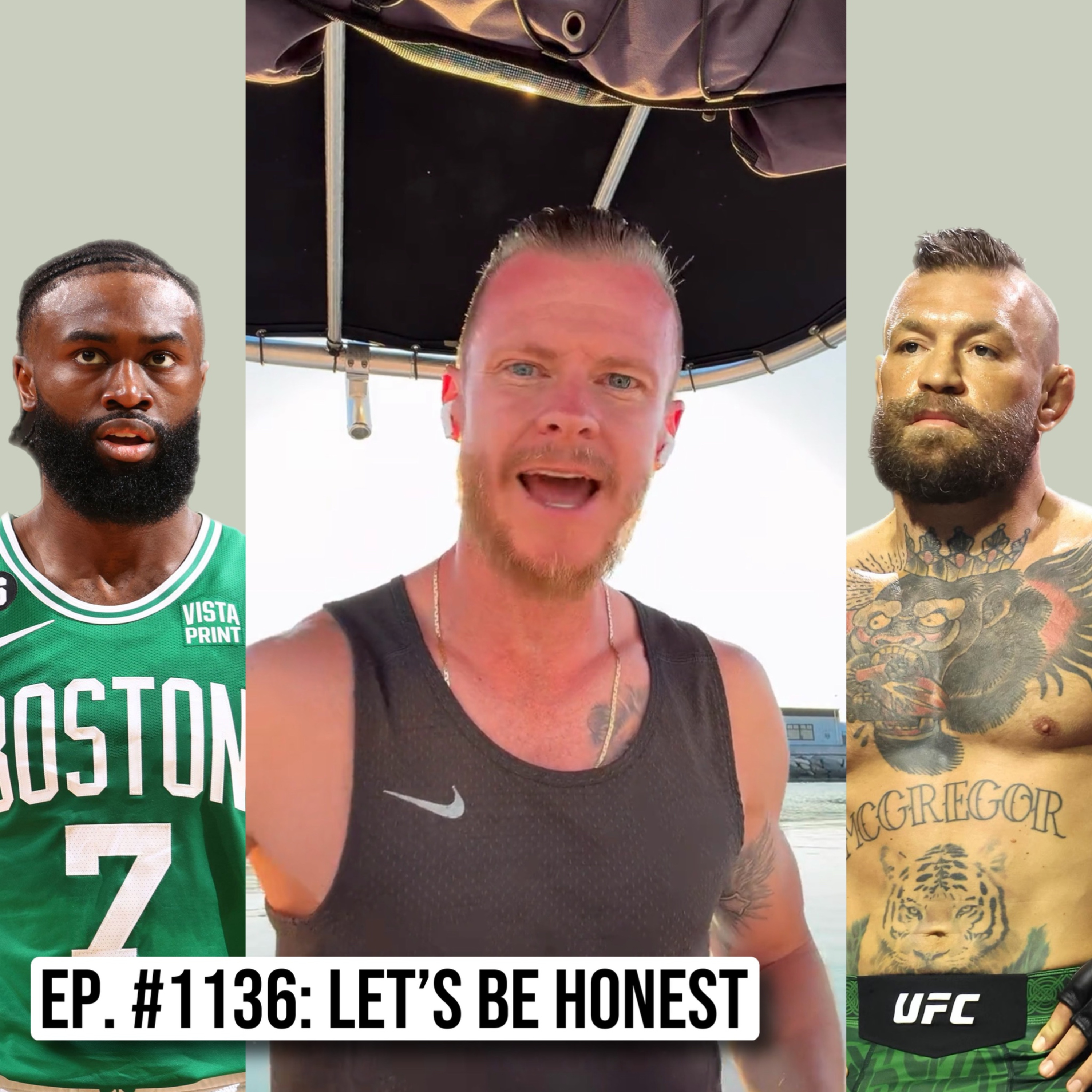EP. 1136: McGregor loses to Holloway, Celtics trade Jaylen Brown, and more from a PicTok Livestream episode artwork