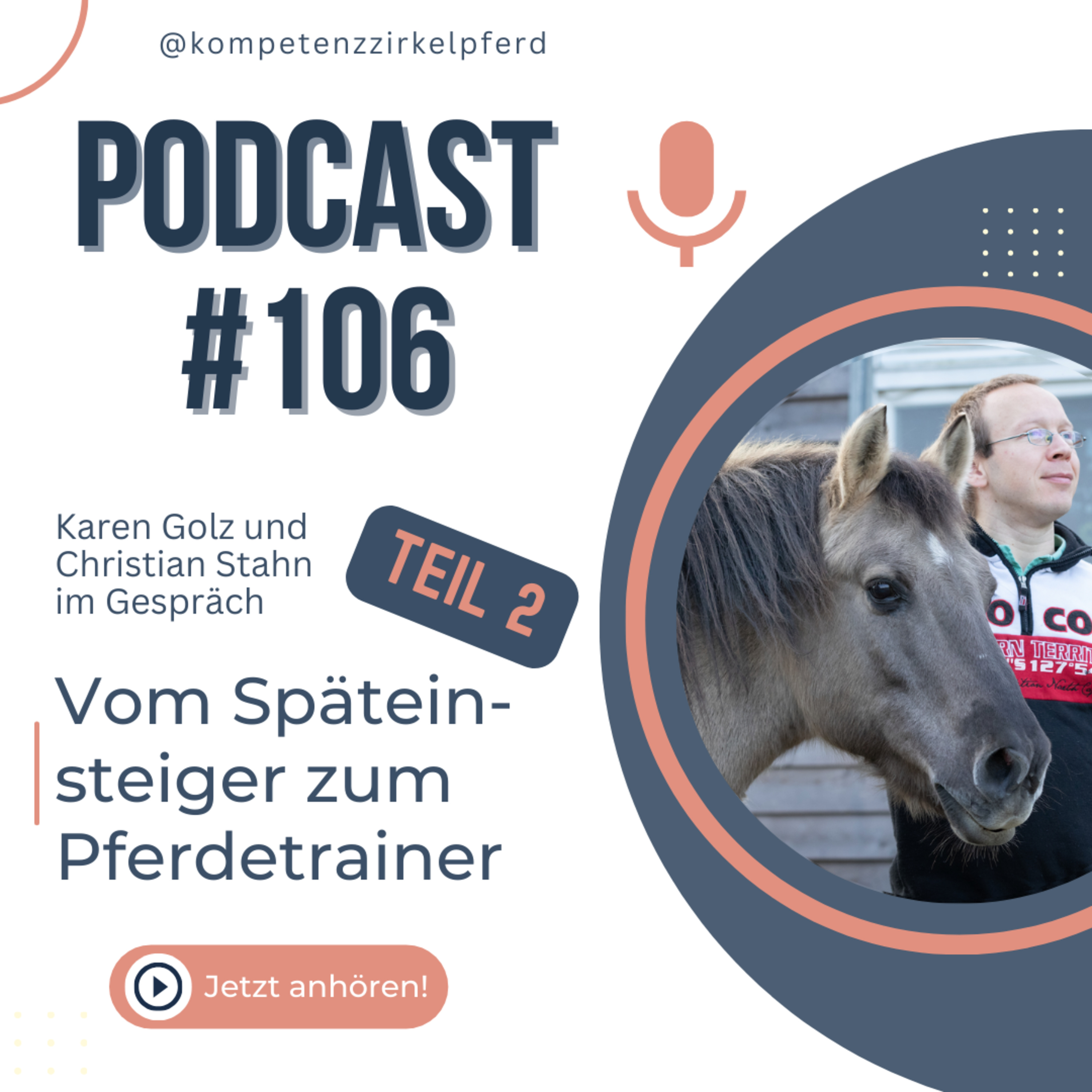 #106 Christian Stahn & Wotan: Vom Späteinstieger zu Pferdetrainer Teil 2 episode artwork
