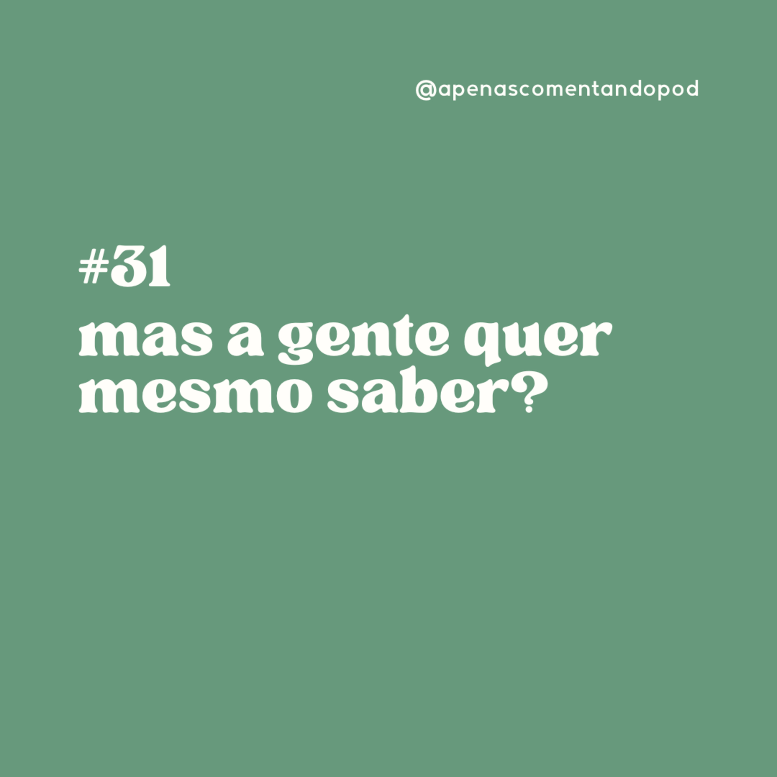 apenas comentando