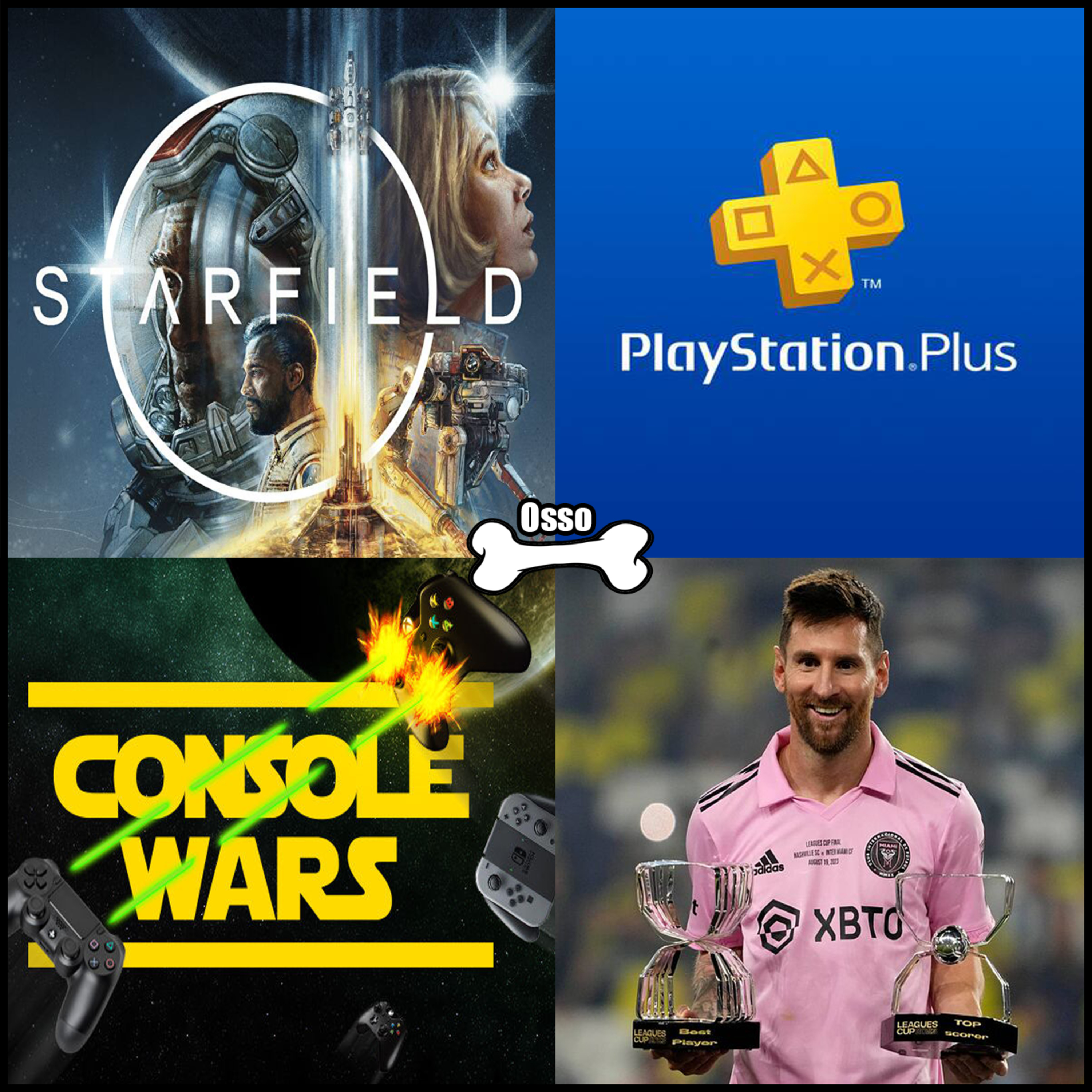 Osso EP 27 - Starfield 👨‍🚀☄️, especulações sobre o futuro do Playstation, sony day one no pc?🎮 Preço absurdo da Plus, Povo chato da guerra de consoles, e Messi! ⚽ episode artwork