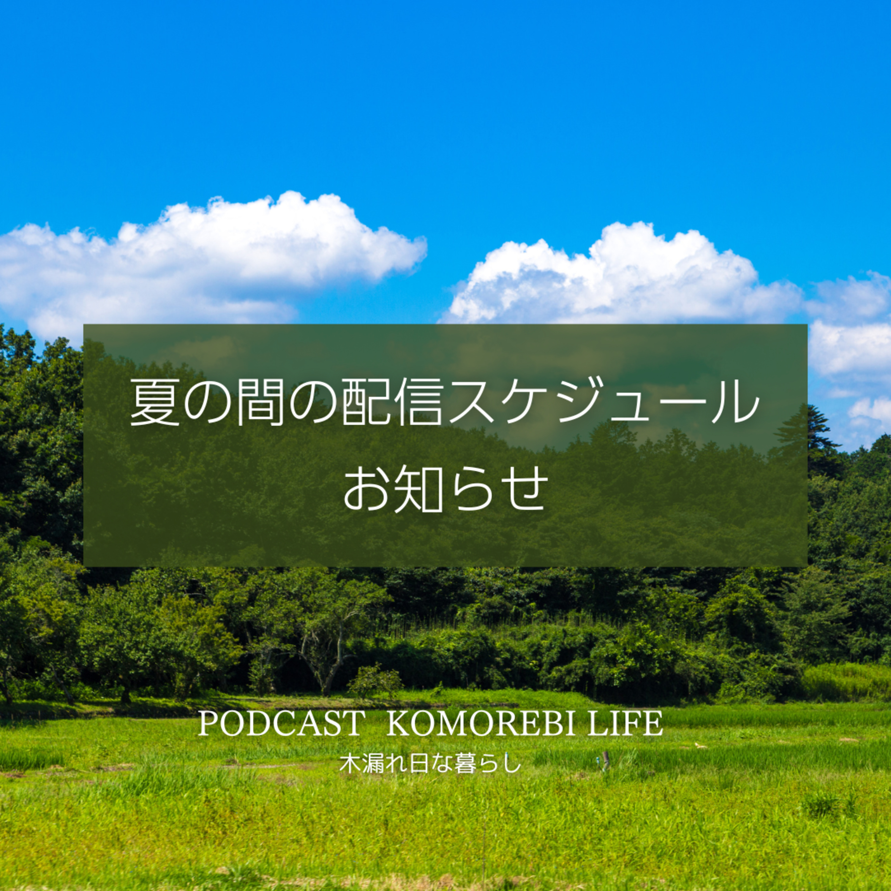 夏の配信スケジュールのお知らせ episode artwork