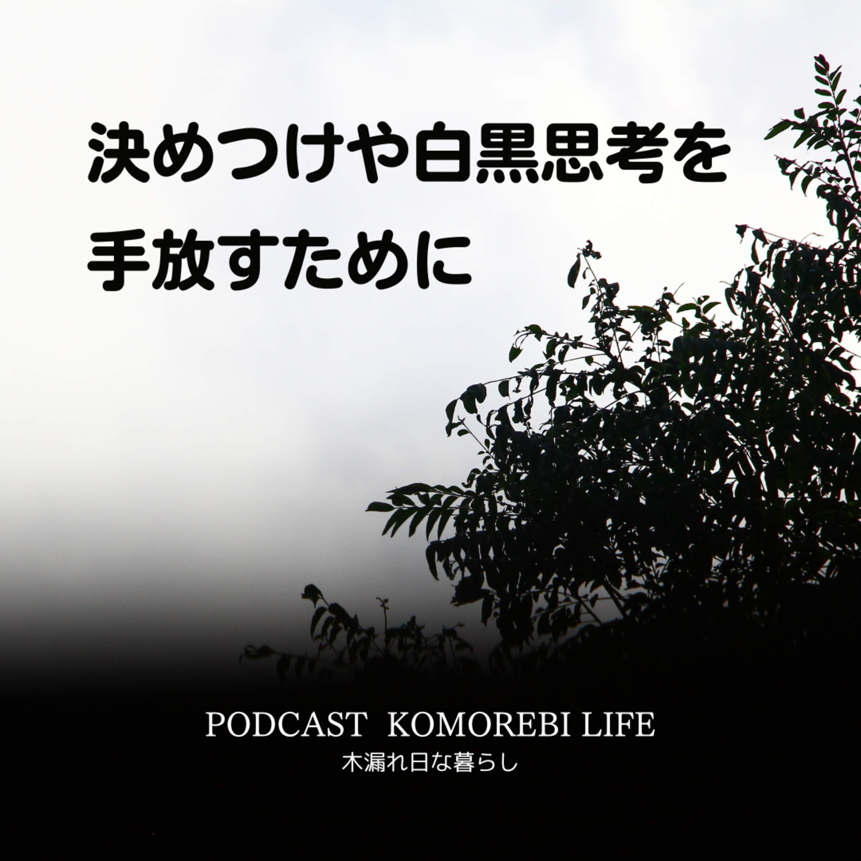 決めつけや白黒思考を手放すために episode artwork