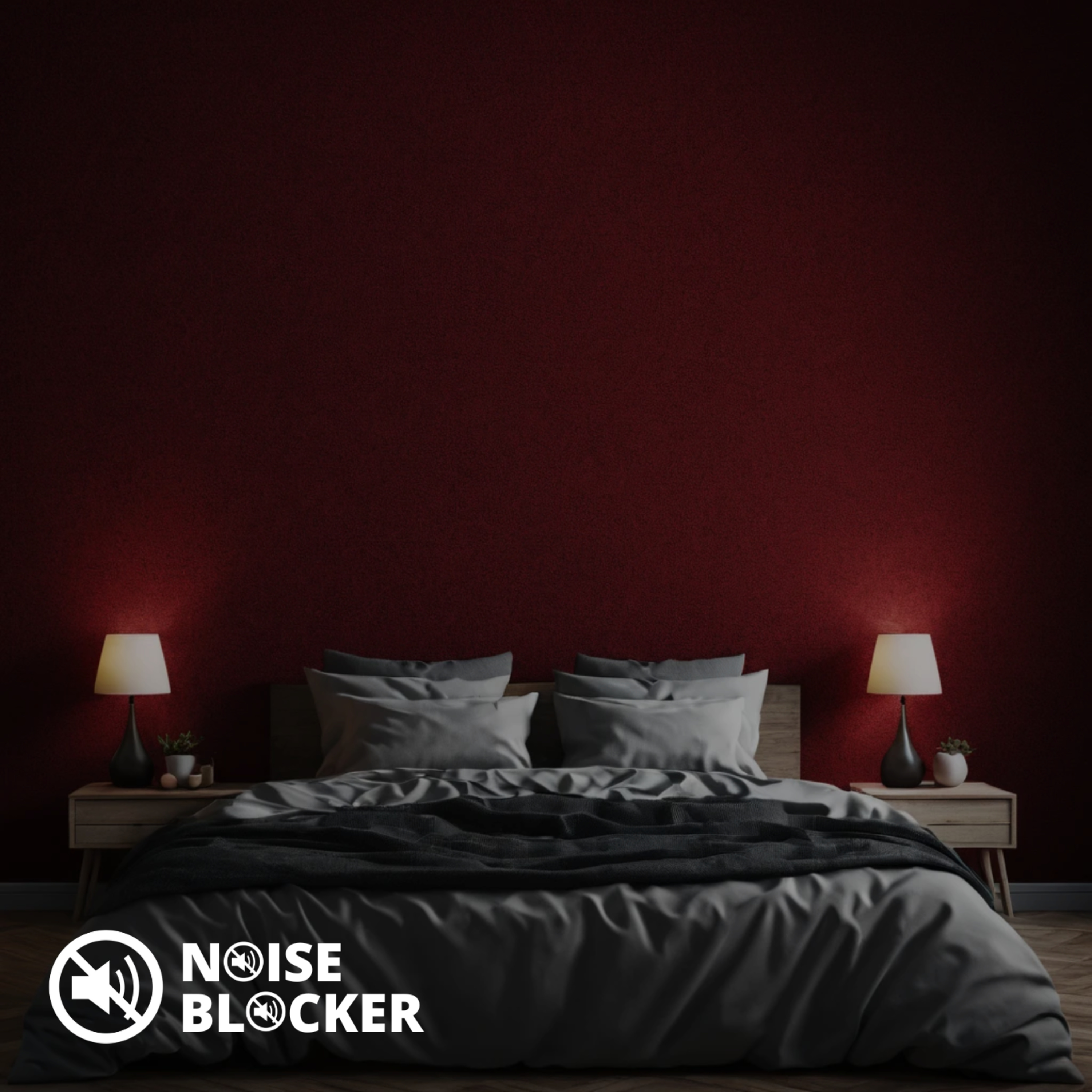 Deep Red Noise • Block Snoring & Sleep Deeply (10h)