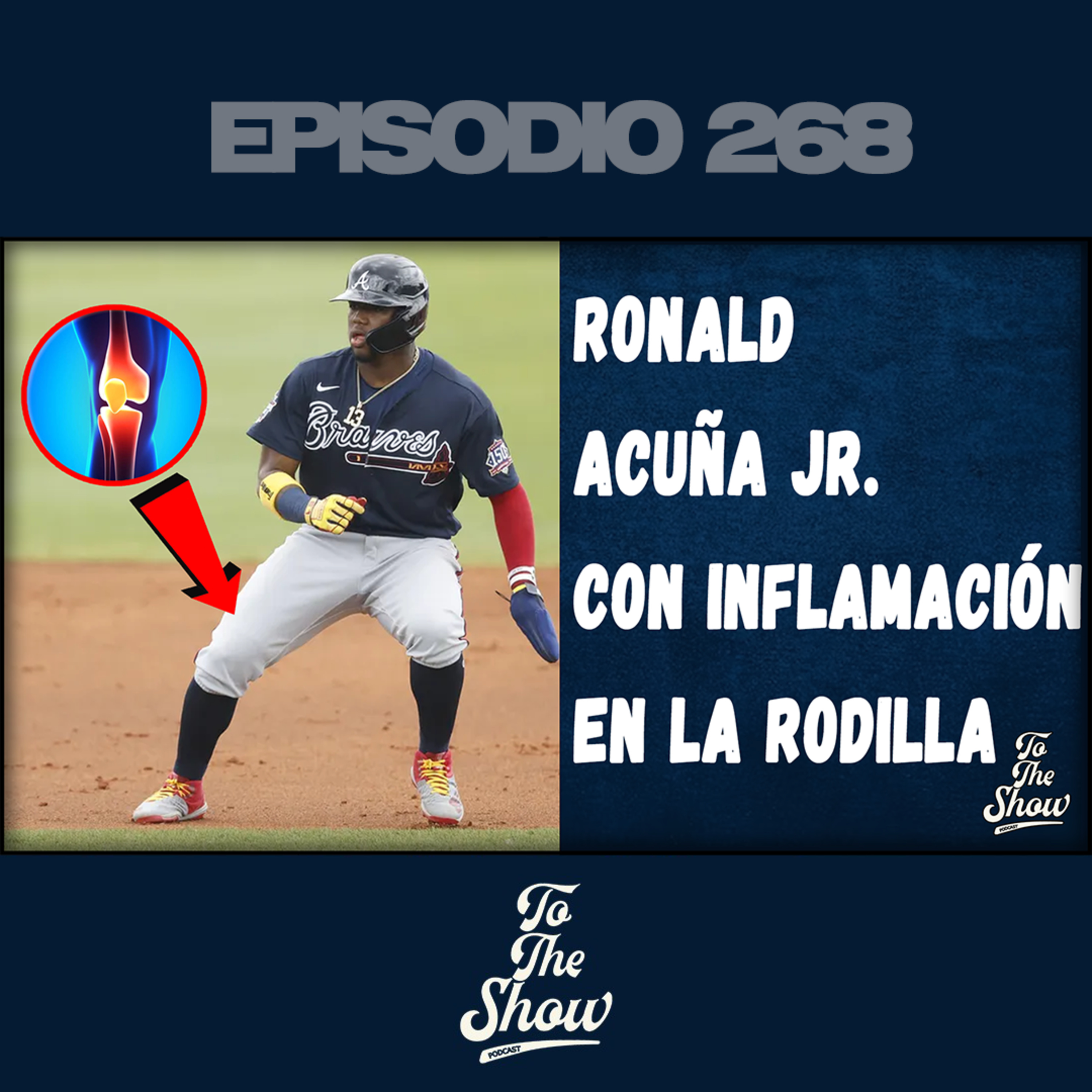 ¿Hay que preocuparse? Ronald Acuña Jr. con molestias en su rodilla derecha
