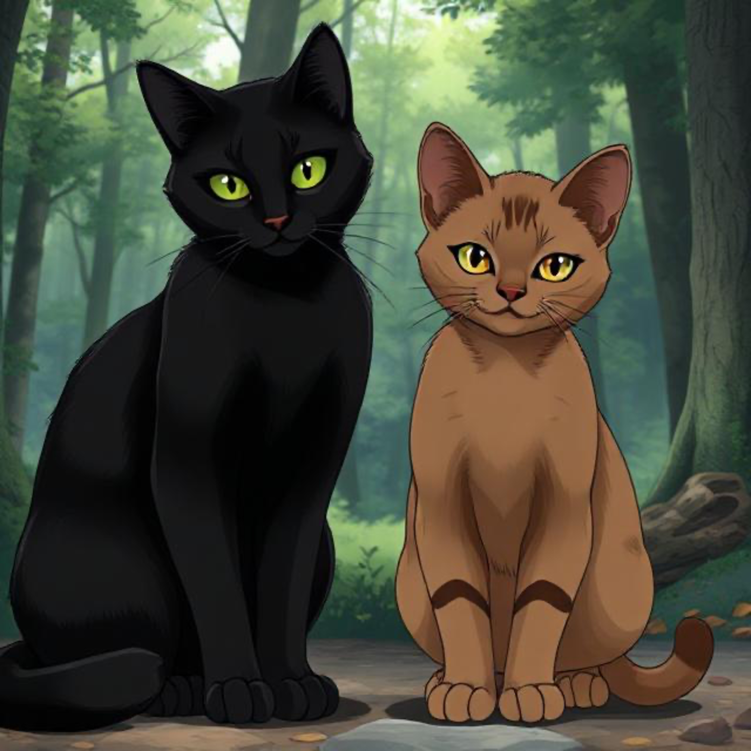 Warrior cats with Hazelbranch