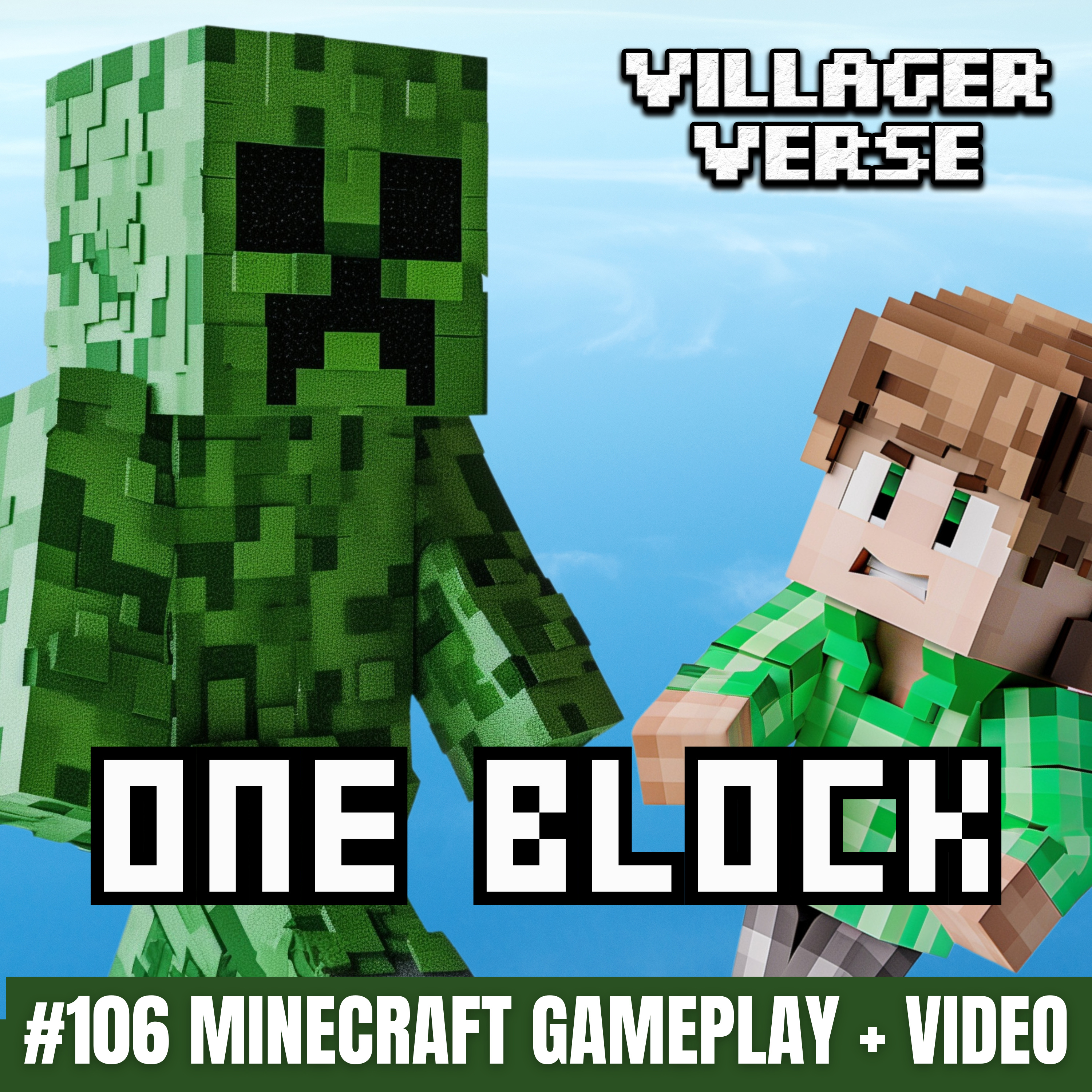 Creeper schockt in One Block (Teil 3) 🦎 #106 episode artwork