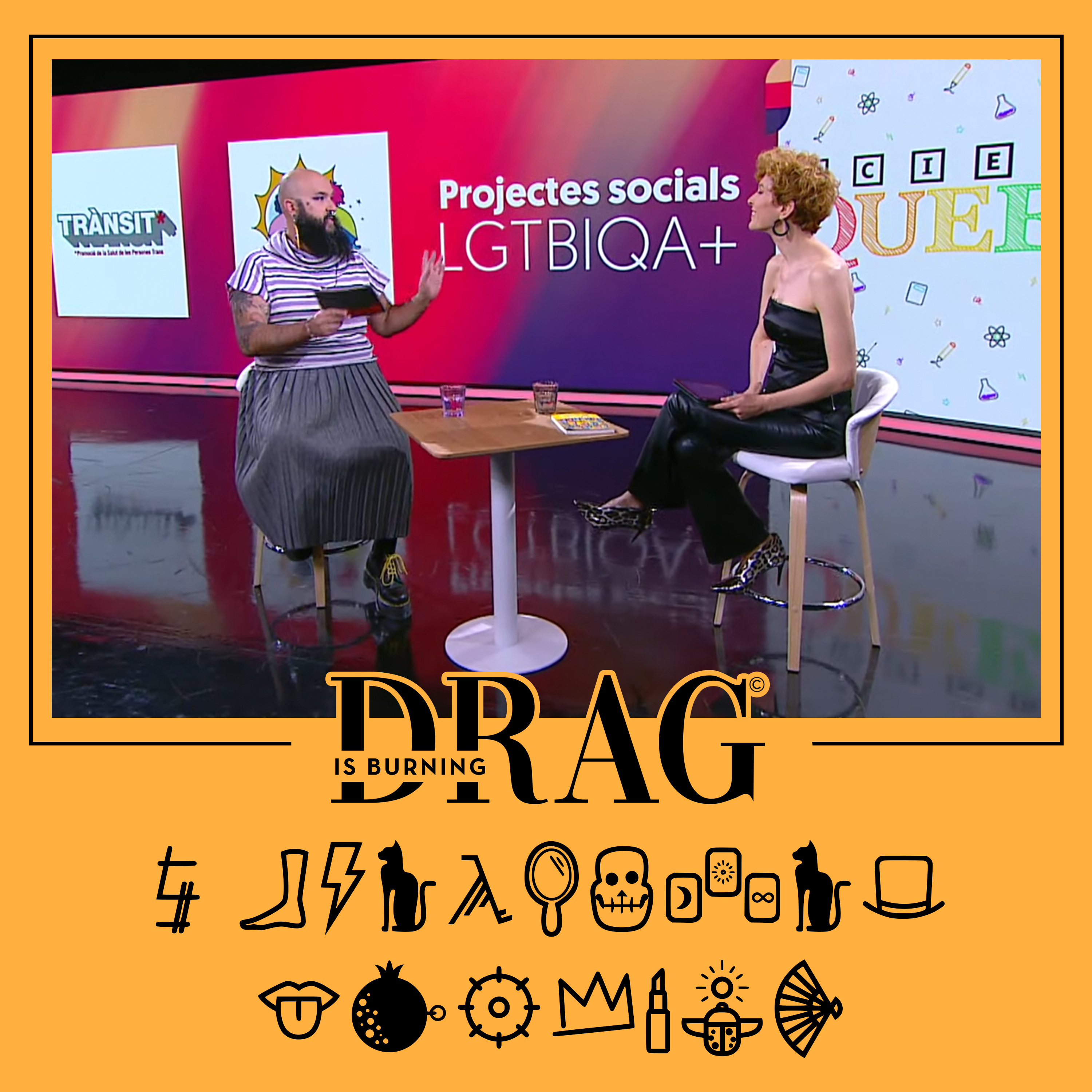 Cinco proyectos de visibilización LGTBIQ+: Science Queers, Chrysallis, Trànsit, ACATHI y ONG Stop | Drag is Burning 6x05 episode artwork