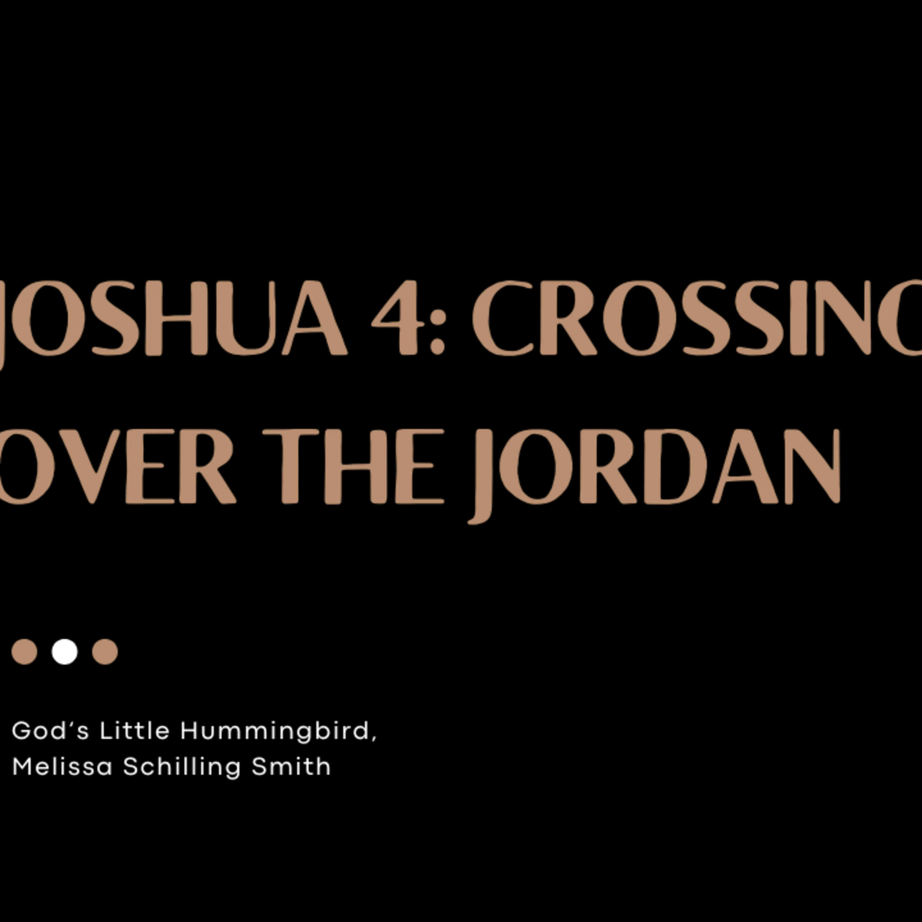 Joshua 4: Crossing Over the Jordan episode artwork