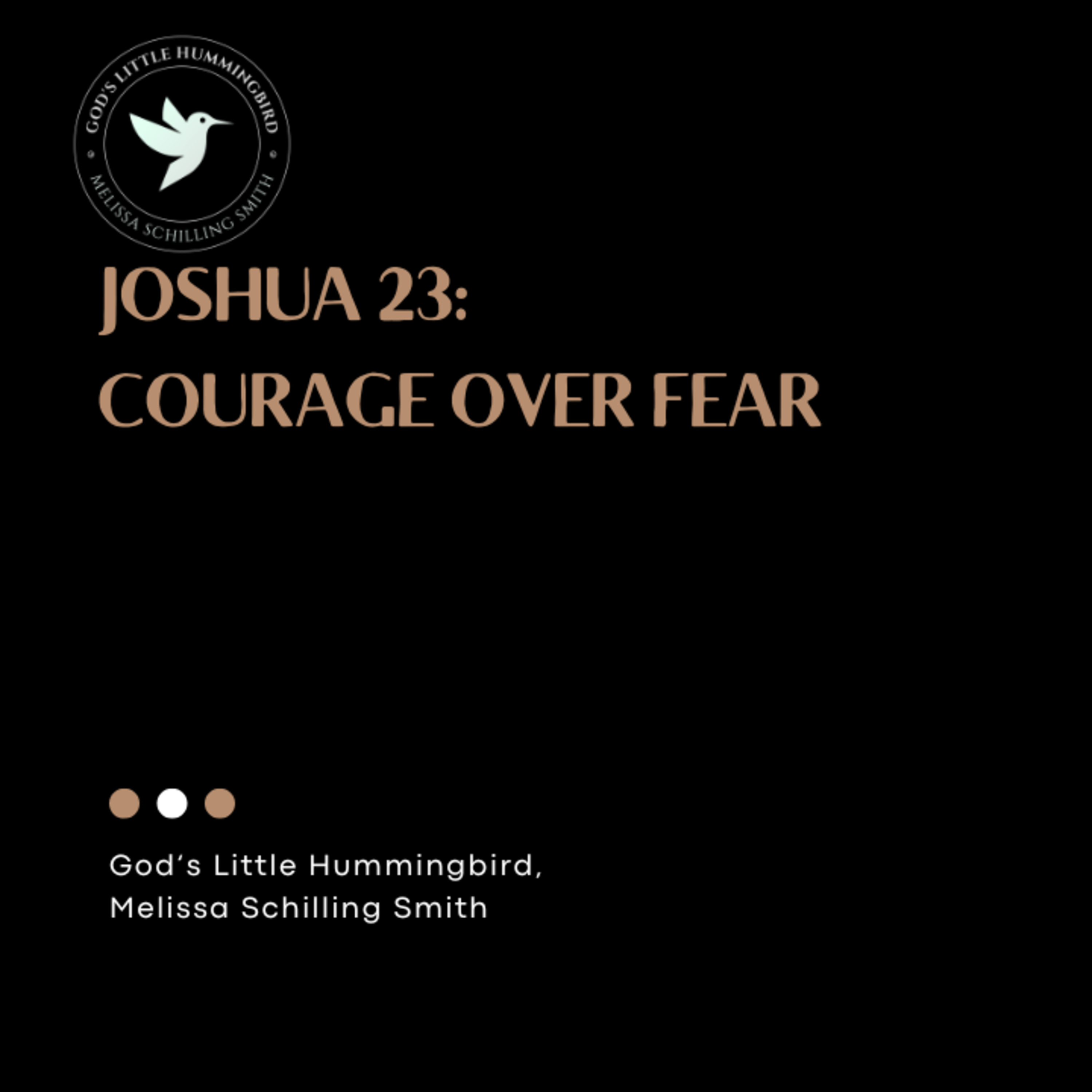 Joshua 23: Courage Over Fear episode artwork