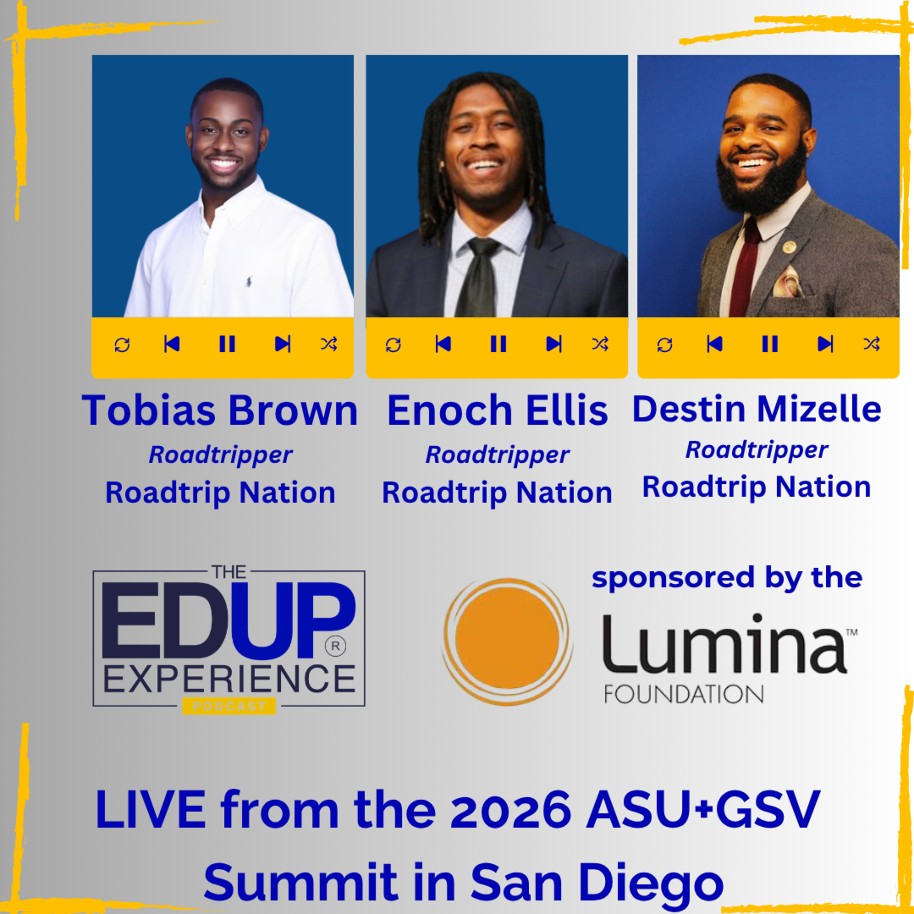 How Do You Know a Career Is Possible If You've Never Seen Someone Who Looks Like You In It? - with Destin Mizelle⁠, ⁠Enoch Ellis⁠, & ⁠Tobias M. Brown⁠, Roadtrippers, ⁠Roadtrip Nation