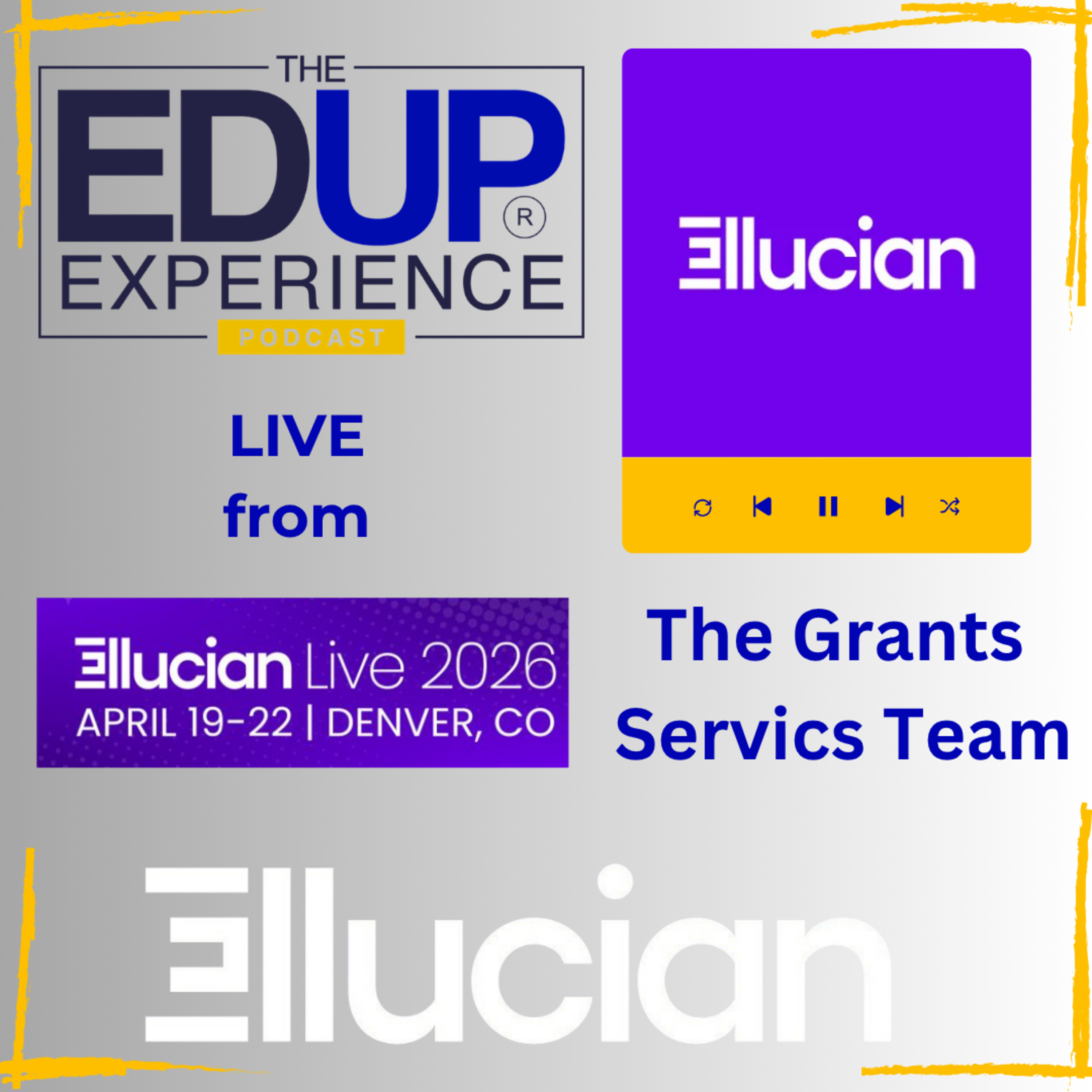 LIVE from Ellucian Live 2026 - with Rhyan Romaine⁠, Principal Grants Specialist, ⁠Sharla Trimm,⁠ Director, Grants Services, & ⁠Brett Seybert⁠, Manager, Grants Services, ⁠Ellucian⁠