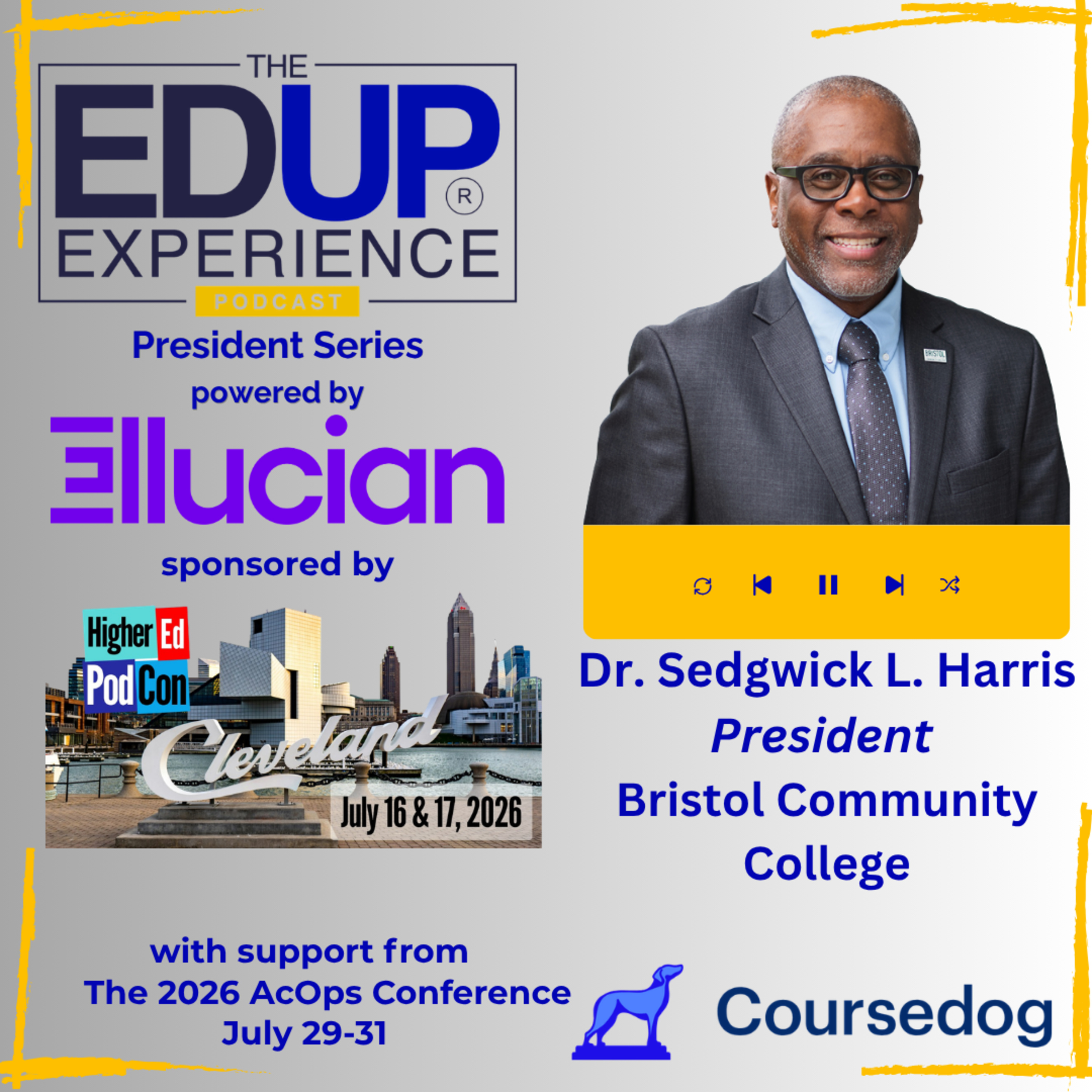 Presidential Office Hours. No Set Agenda. Just Listen & Hear - with Dr. Sedgwick L. Harris, President, Bristol Community College