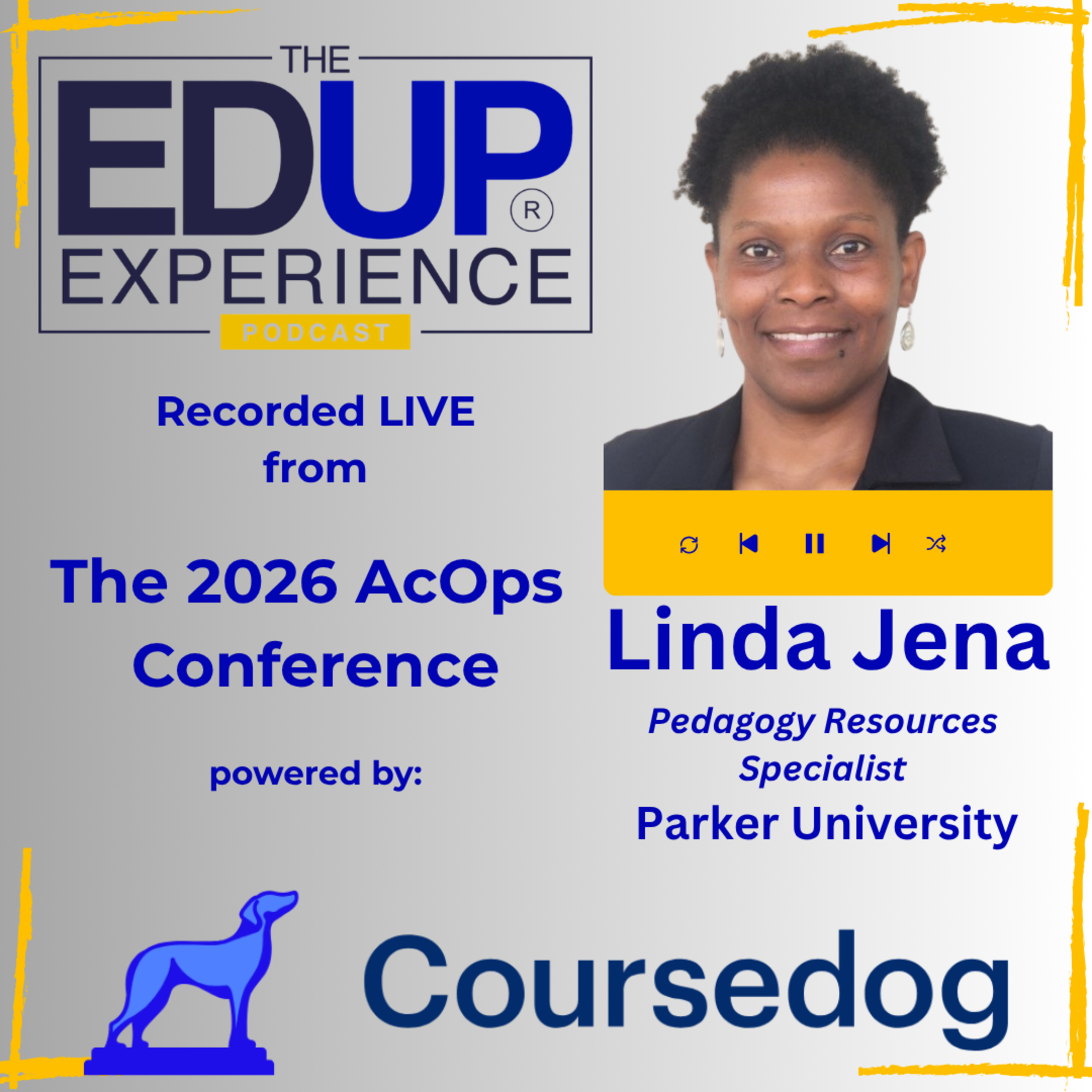 LIVE from the 2026 ⁠AcOps Conference⁠ powered by ⁠Coursedog⁠ - with Linda Jena⁠, Pedagogy Resources Specialist, ⁠Parker University⁠