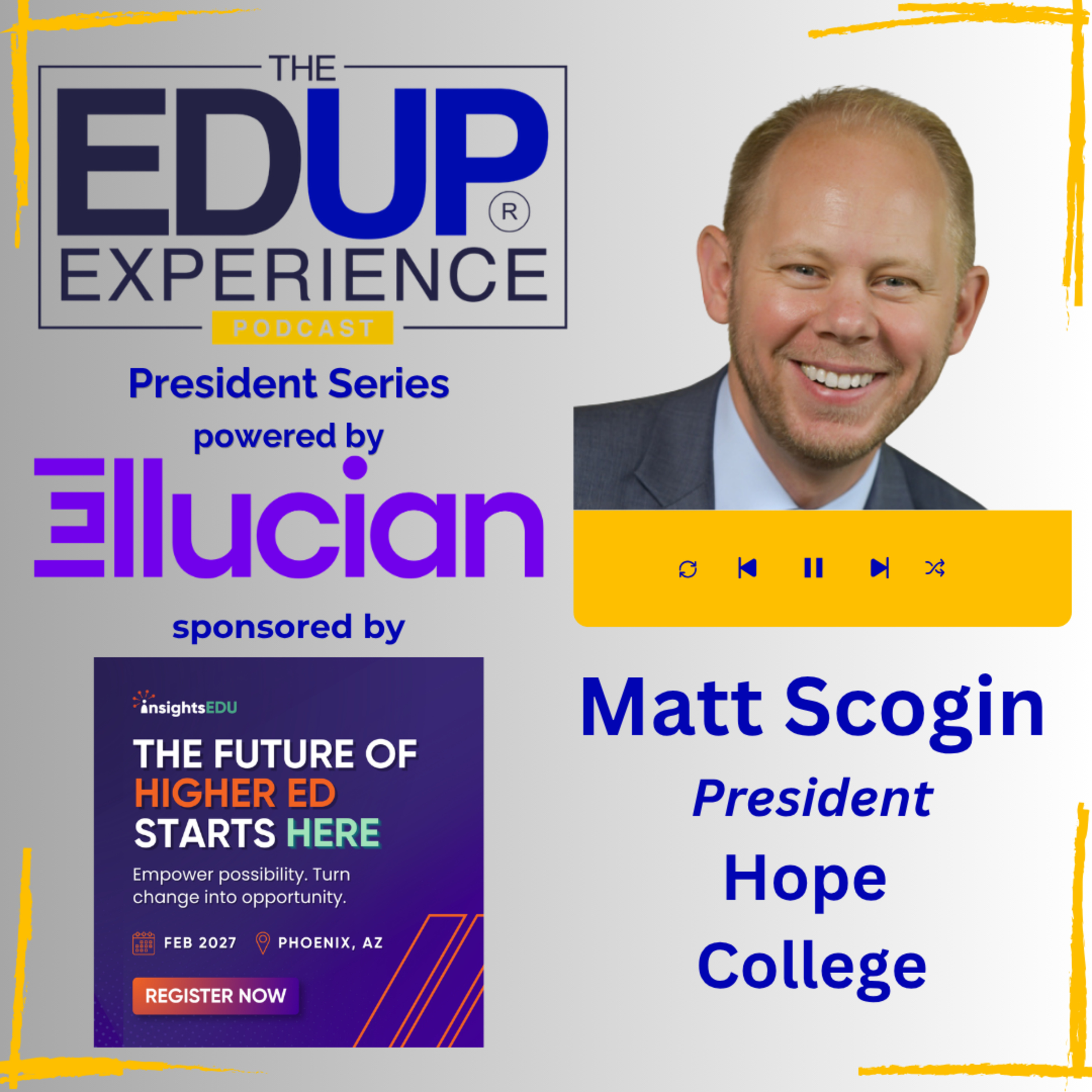 The Answer to Our Hopelessness Is Not Technology - with Matt Scogin, President, Hope College