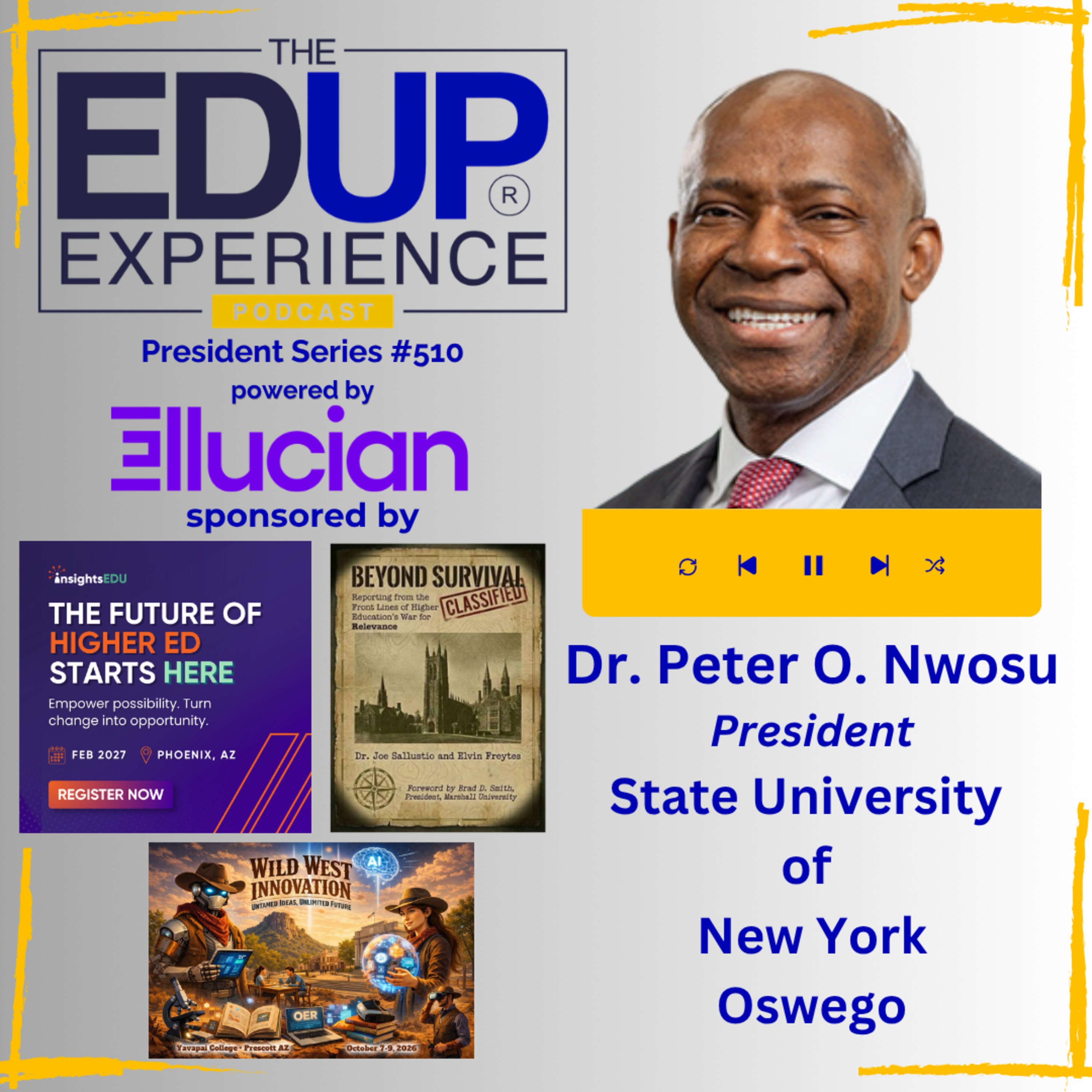 4.9 Million Students Nobody Talks About - with Dr. Peter O. Nwosu, President, State University of New York, Oswego