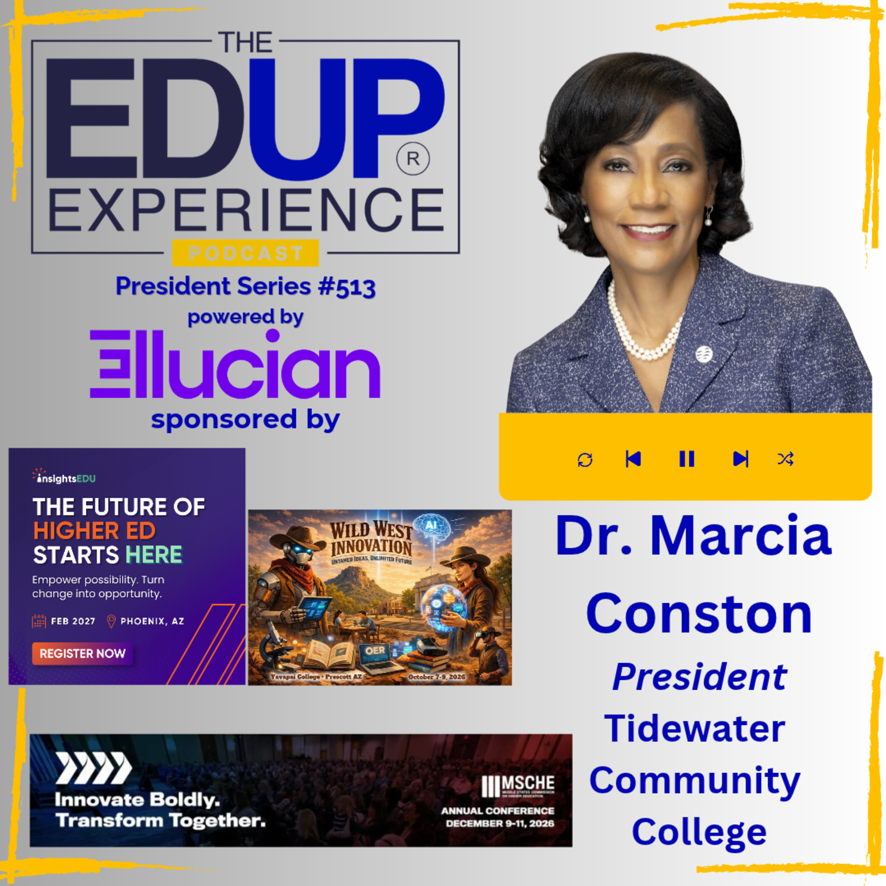 The Blur: When Credit & Workforce Stop Being Separate - Dr. Marcia Conston, President, Tidewater Community College