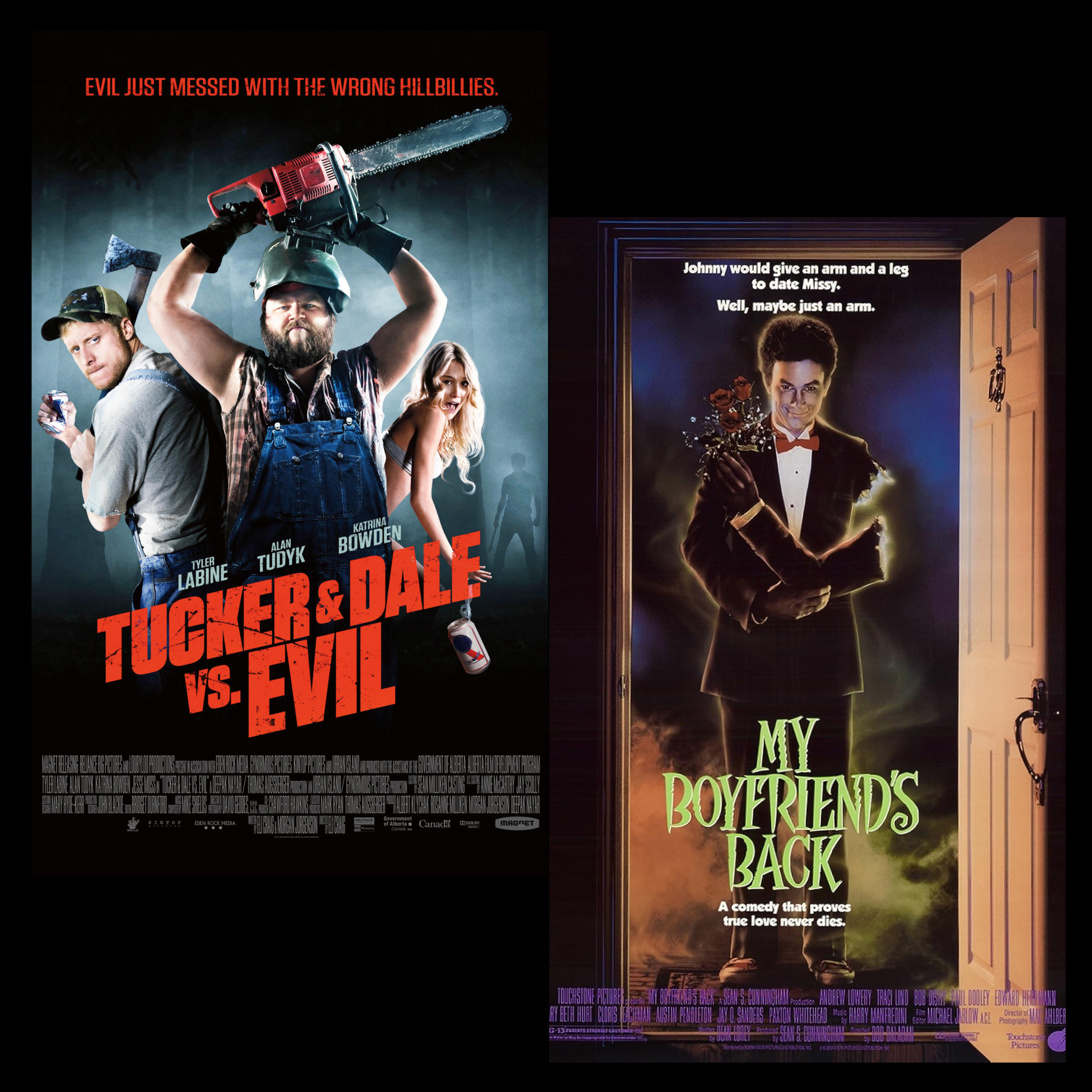 Tucker & Dale vs. Evil (2010) & My Boyfriend's Back (1993) episode artwork