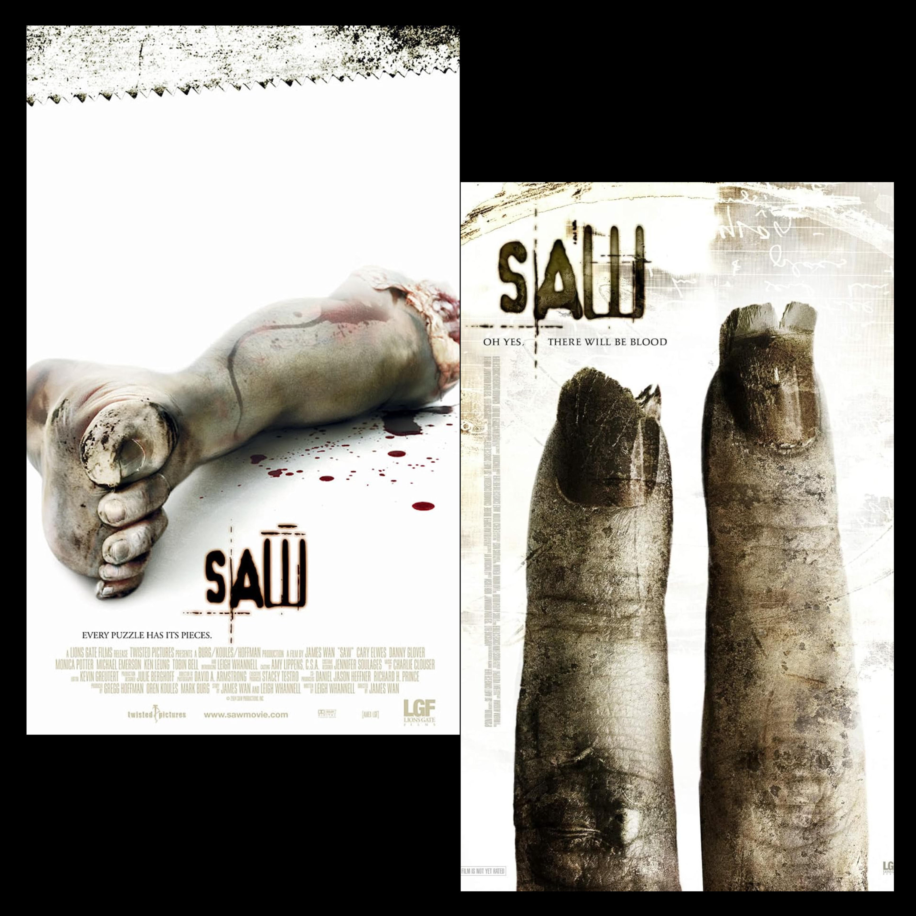 Saw (2004) & Saw II (2005) episode artwork
