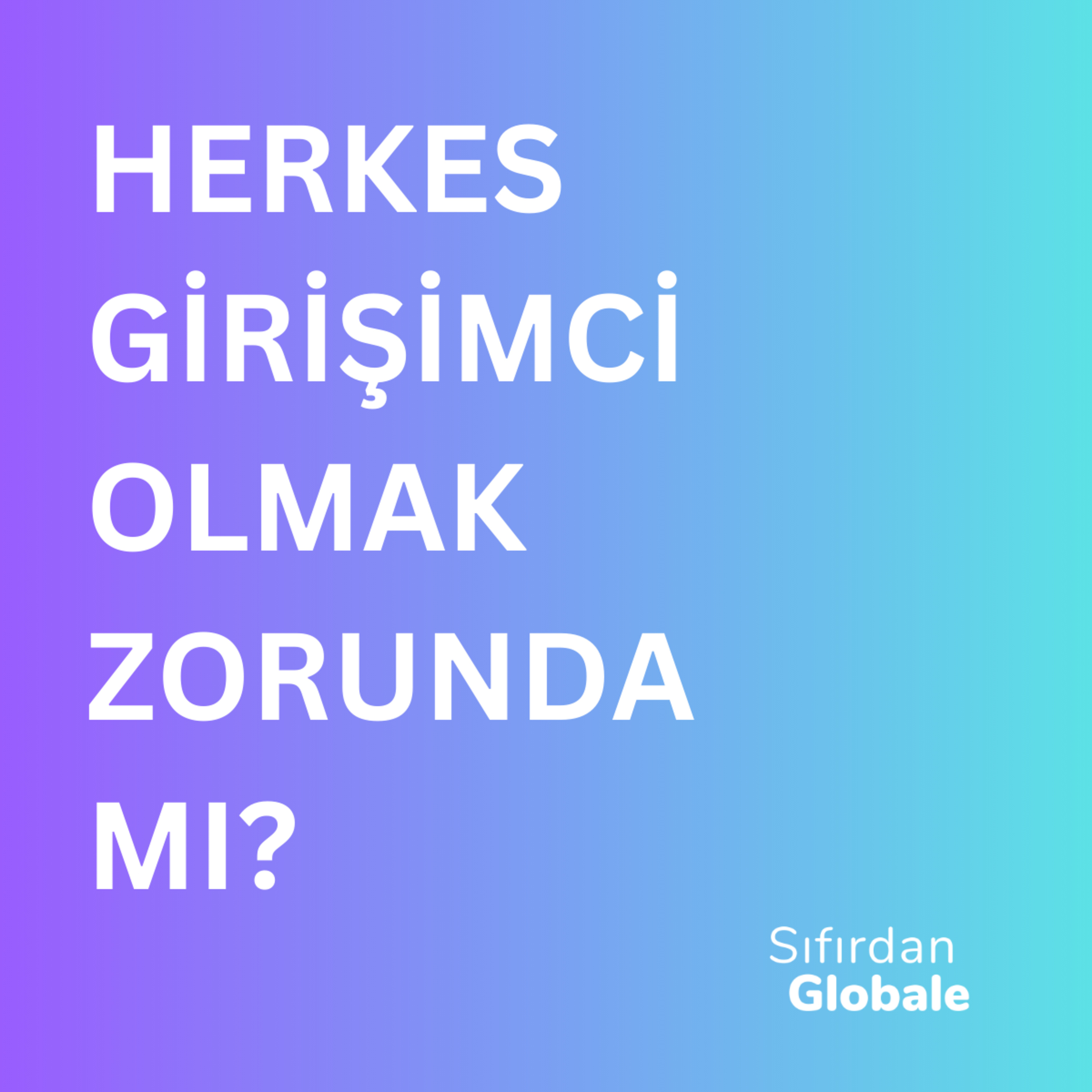 Herkes Girişimci Olmak Zorunda Mı?