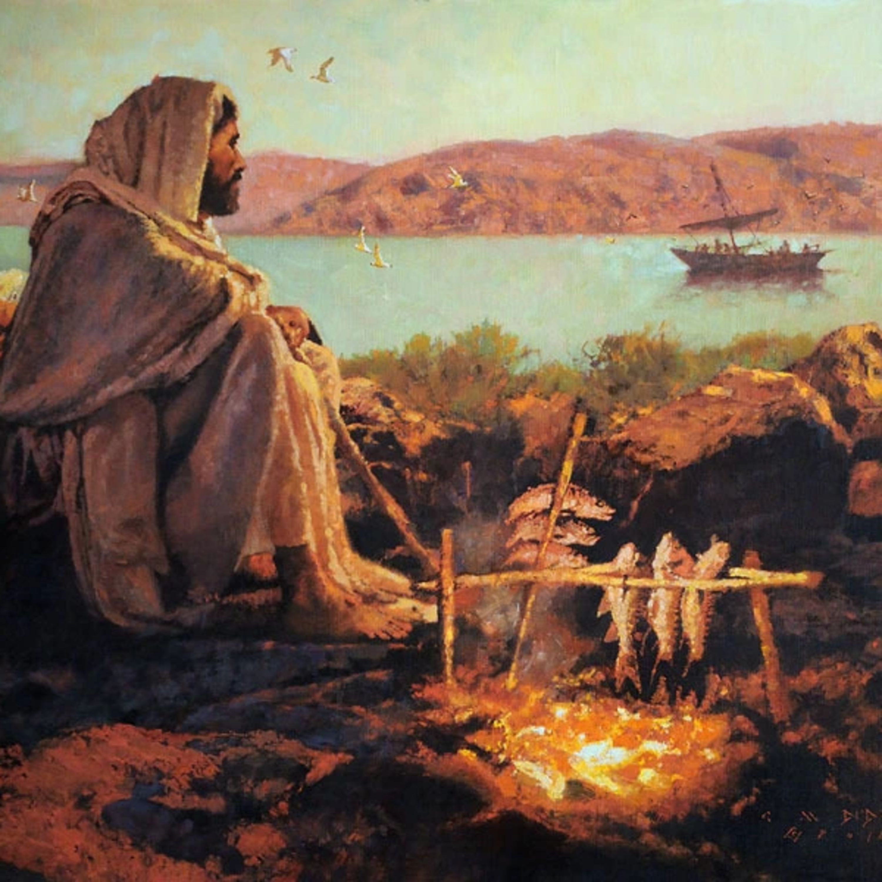 Jesus Eats Breakfast by the Sea of Tiberias—John 21:1-14