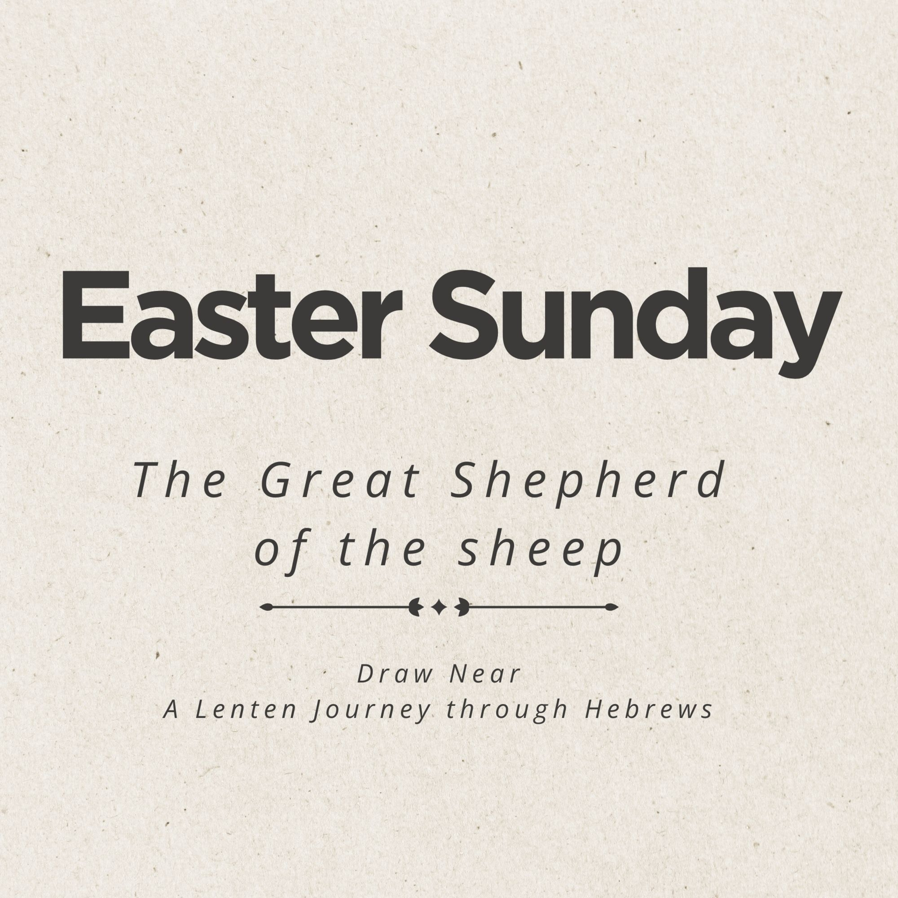 Draw Near – A Lenten Journey through Hebrews - #7 - Easter Sunday - The Great Shepherd of the Sheep episode artwork