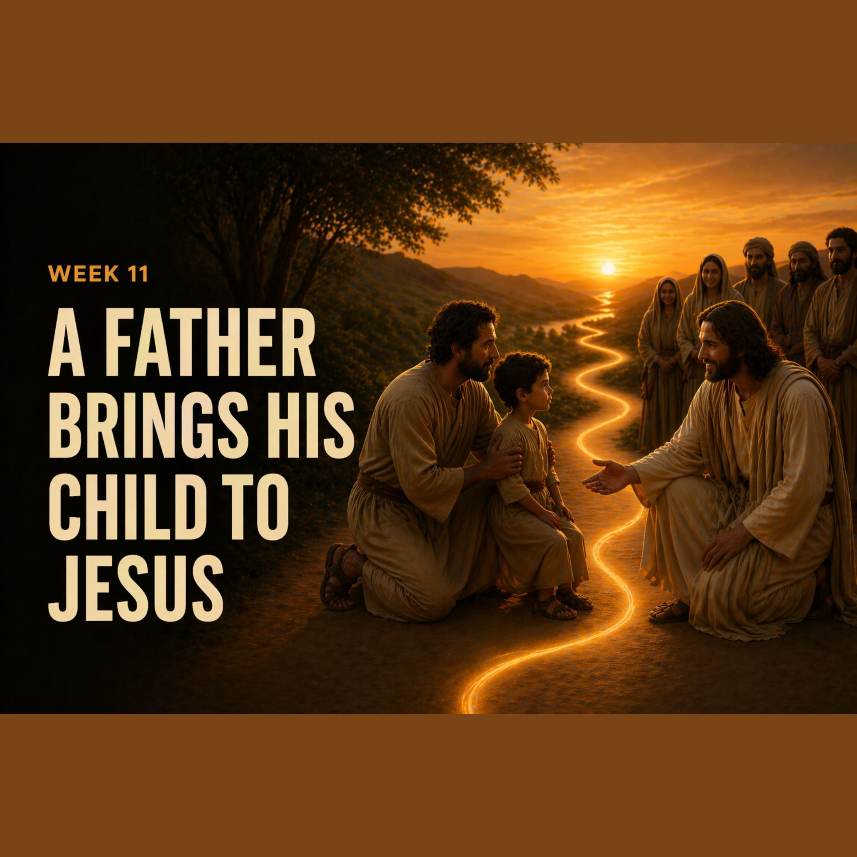 Jesus prepares His disciples for action - #11 A Father bring his child to Jesus episode artwork