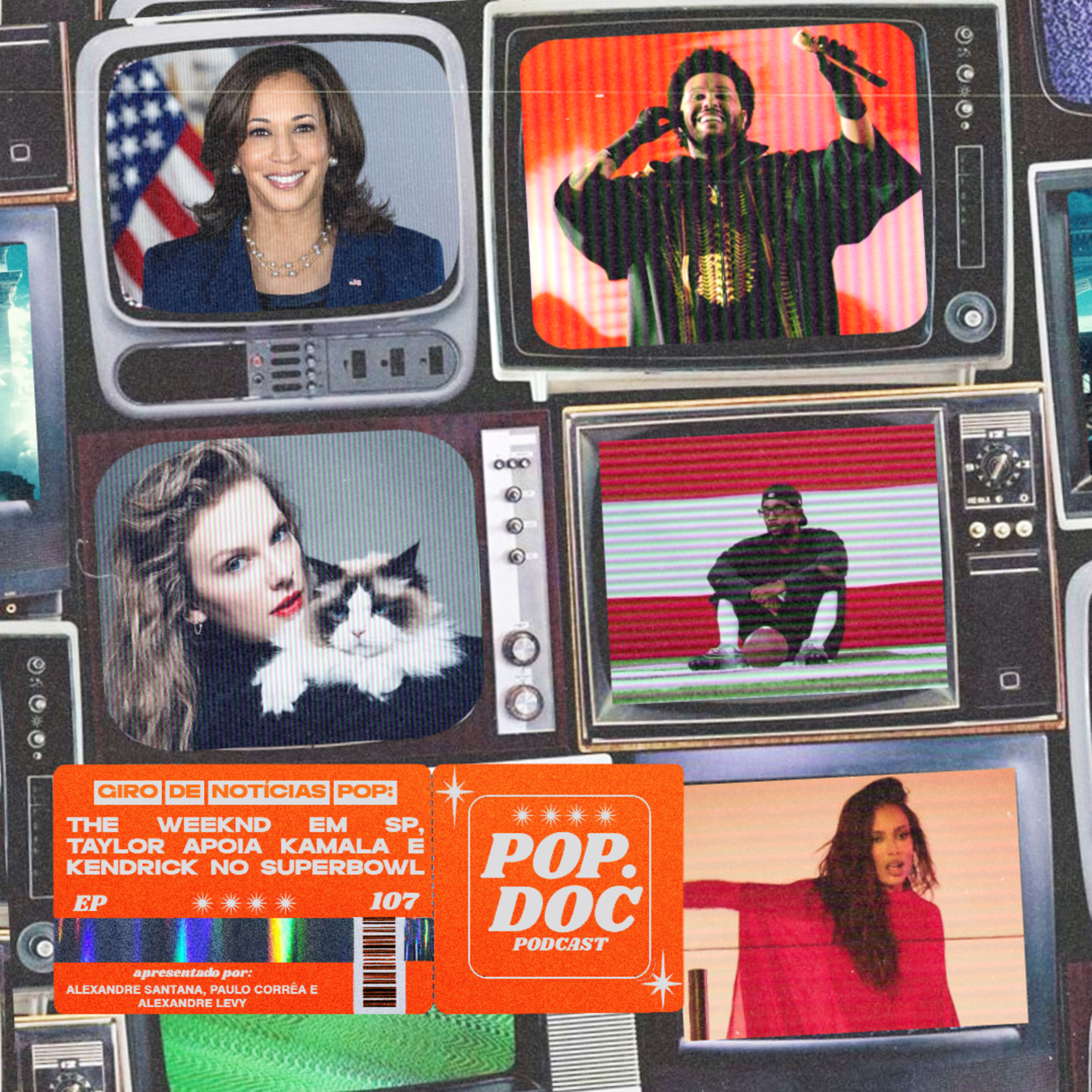 107 - The Weeknd em SP, Taylor e Kamala, Kendrick no Superbowl episode artwork