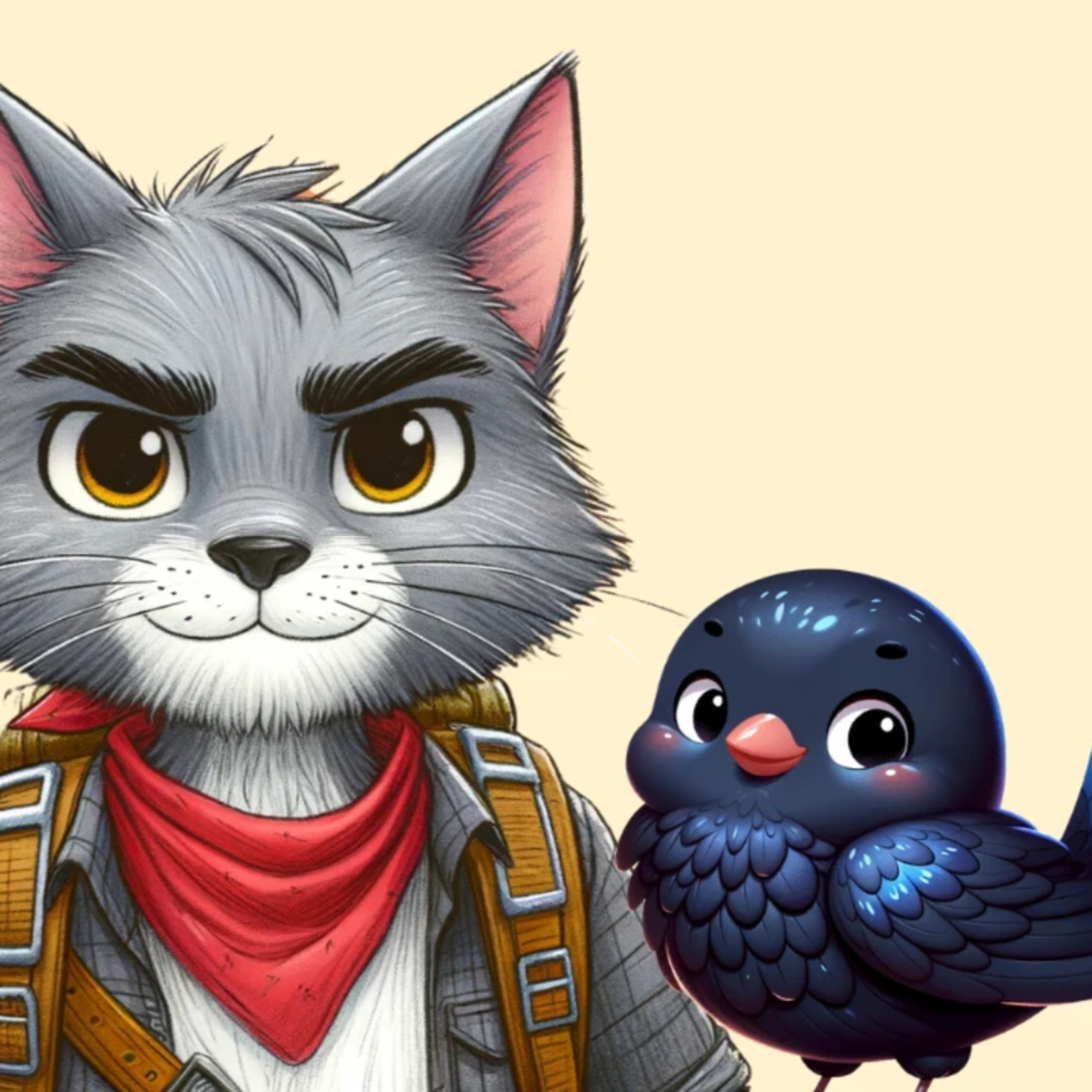 Mischa & die kleine Amsel | ein neues Abenteuer von einem heldenhaften (aber faulen) Kater