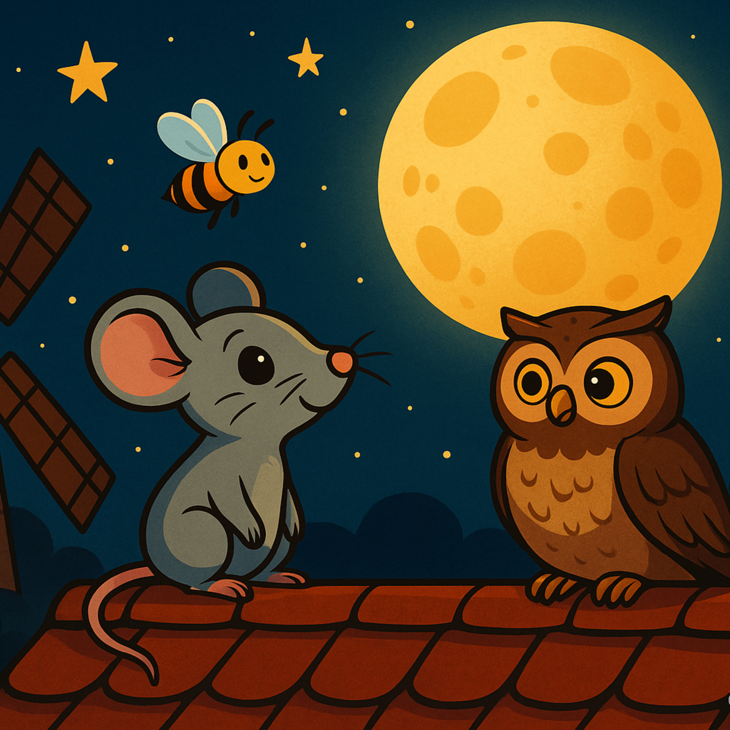 Luna, die kleine Maus & ihr Traum vom Mond | „Gute Nacht“-Geschichte”