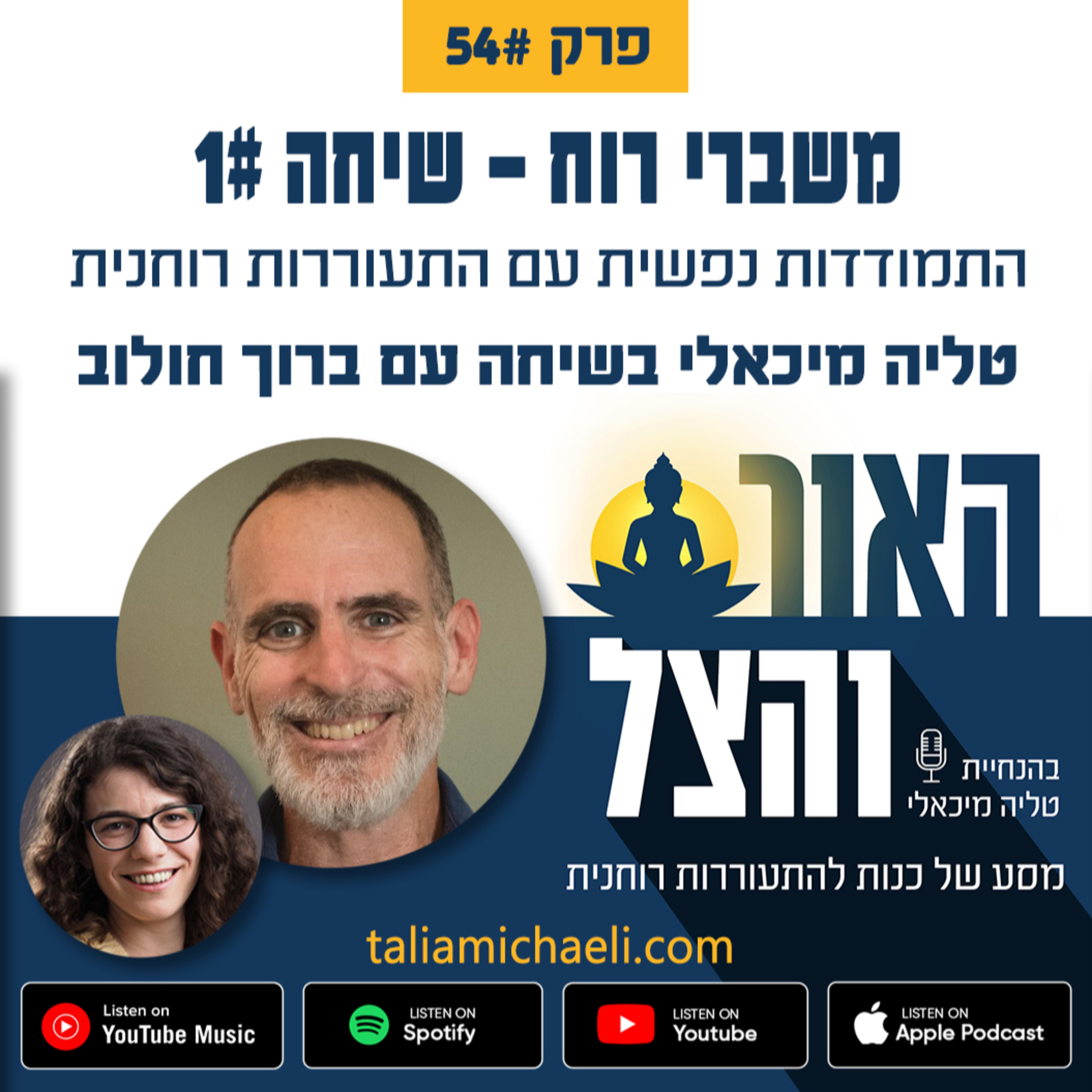 פרק 54 - משברי רוח: התמודדות נפשית עם התעוררות רוחנית - שיחה #1 עם ברוך חולוב