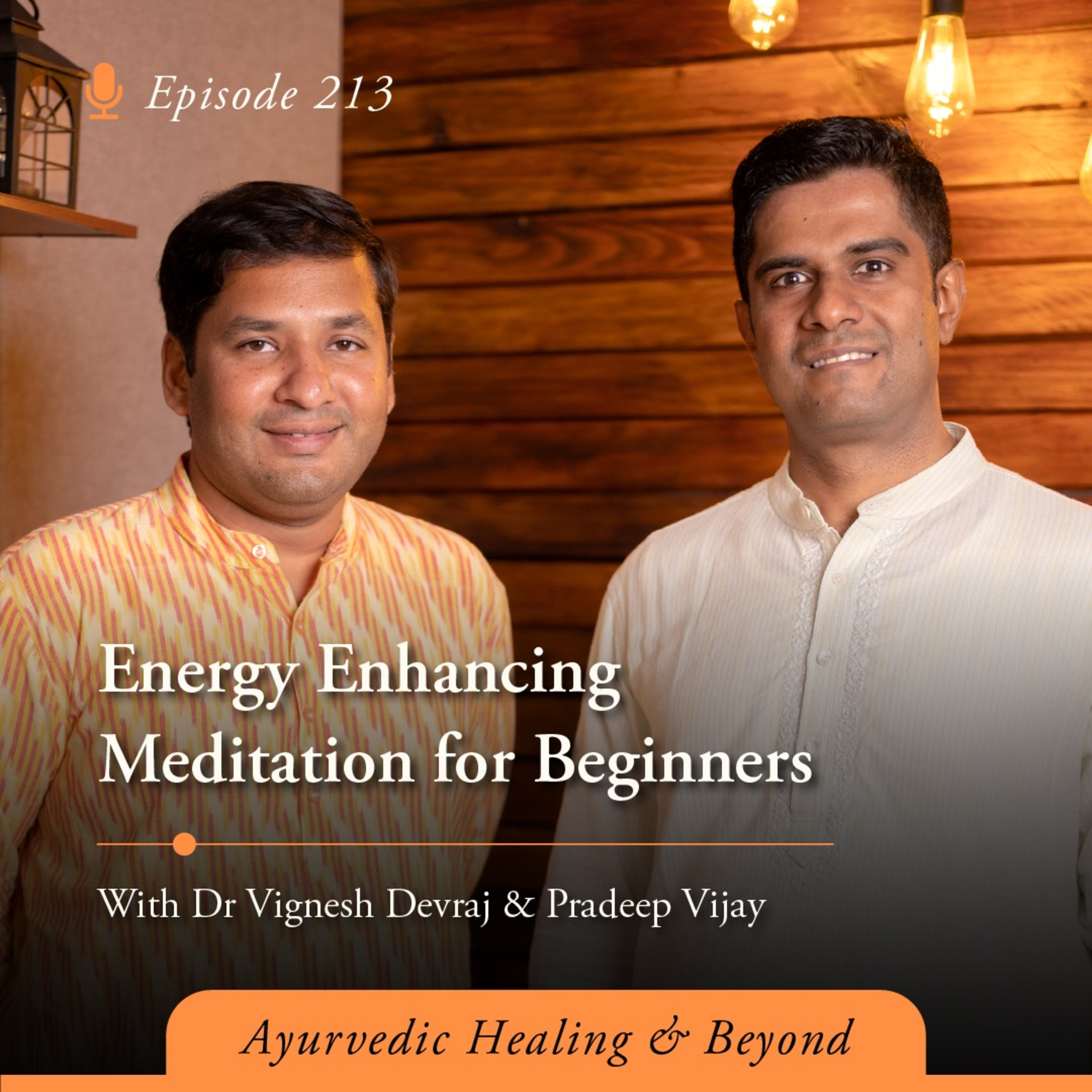 #213 Energy Enhancing Meditation for Beginners | With Dr Vignesh Devraj and Pradeep Vijay episode artwork