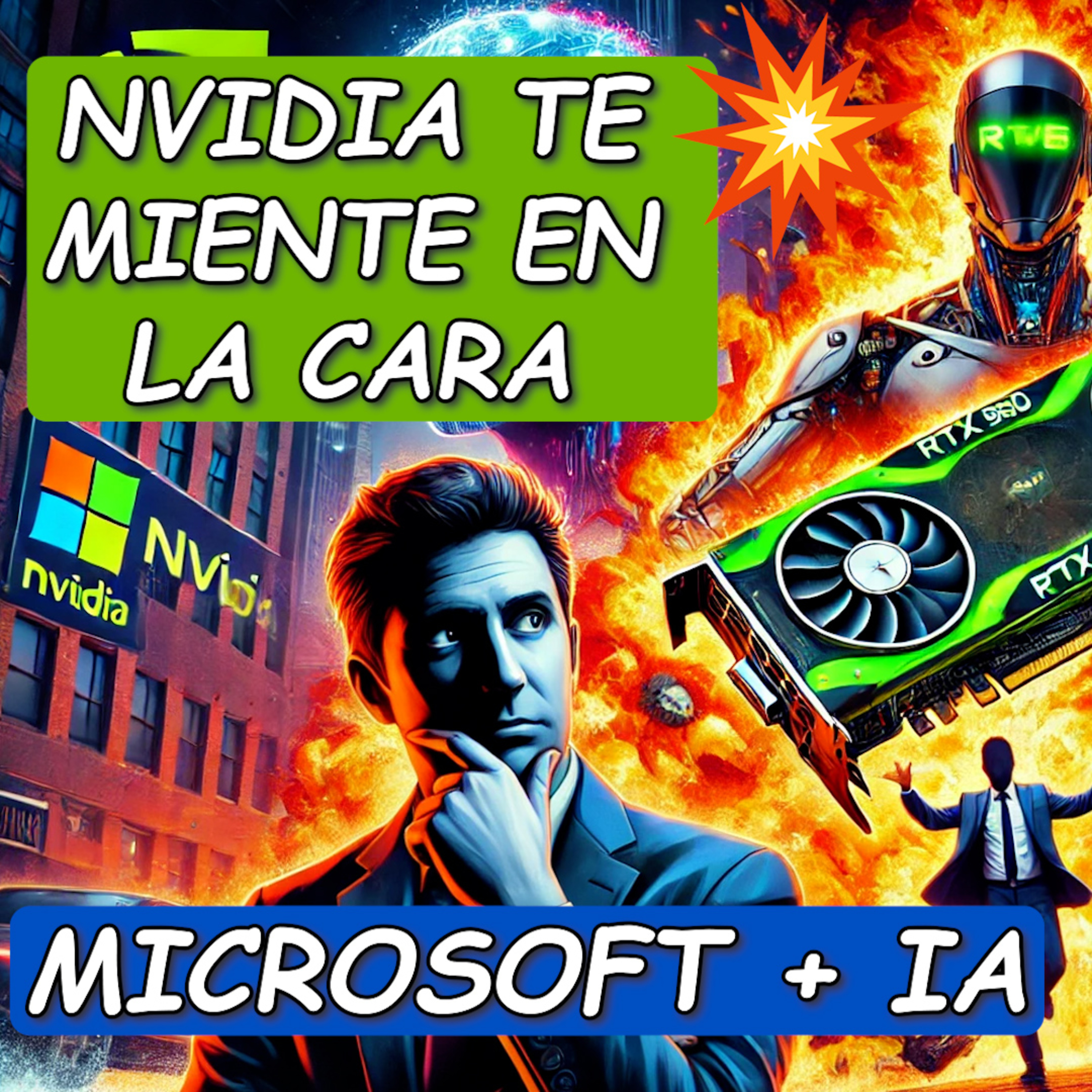 🔥 RTX 5090 EXPLOTA, NVIDIA MIENTE, AMD DECEPCIONA y Microsoft saca IA LOCA 🚨💥| El Flush 🚽 episode artwork