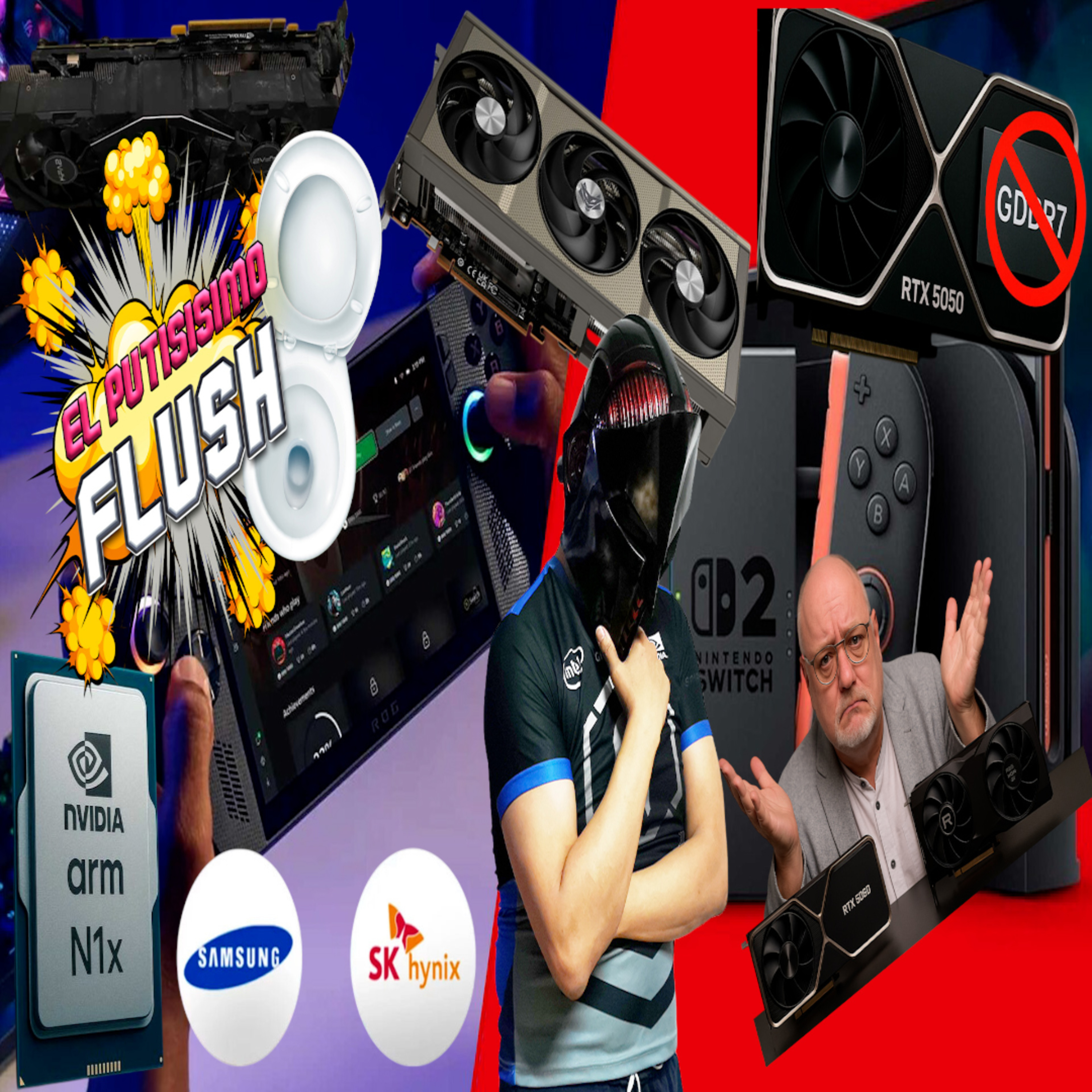 Flush:RTX falsa con arroz, CPU mágico de NVIDIA y la consola portátil que quiere matar a la Switch 2 episode artwork