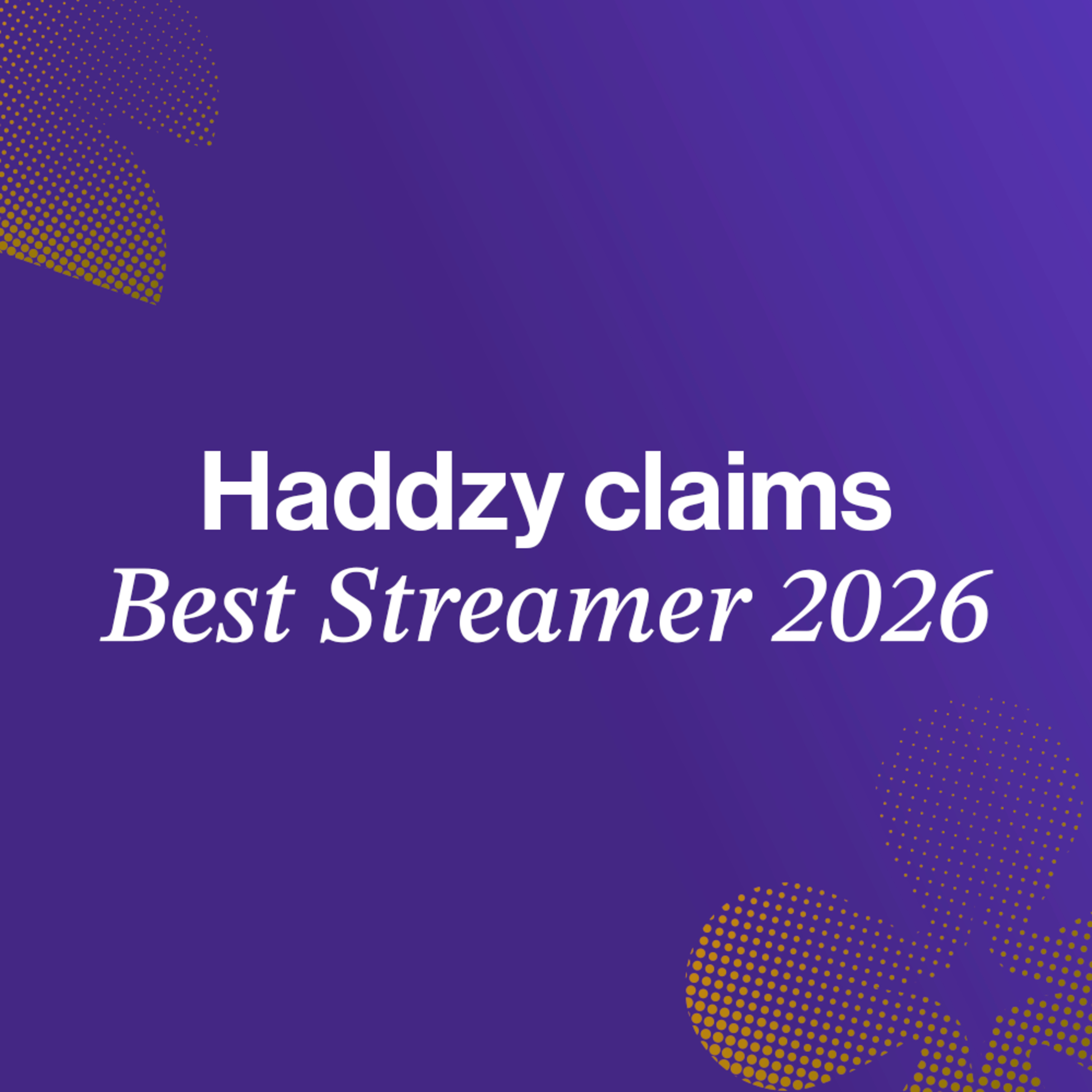 EP363: Louis “Haddzy” Hadfield Wins Best Streamer 2026 | Eurasia Awards Interview episode artwork