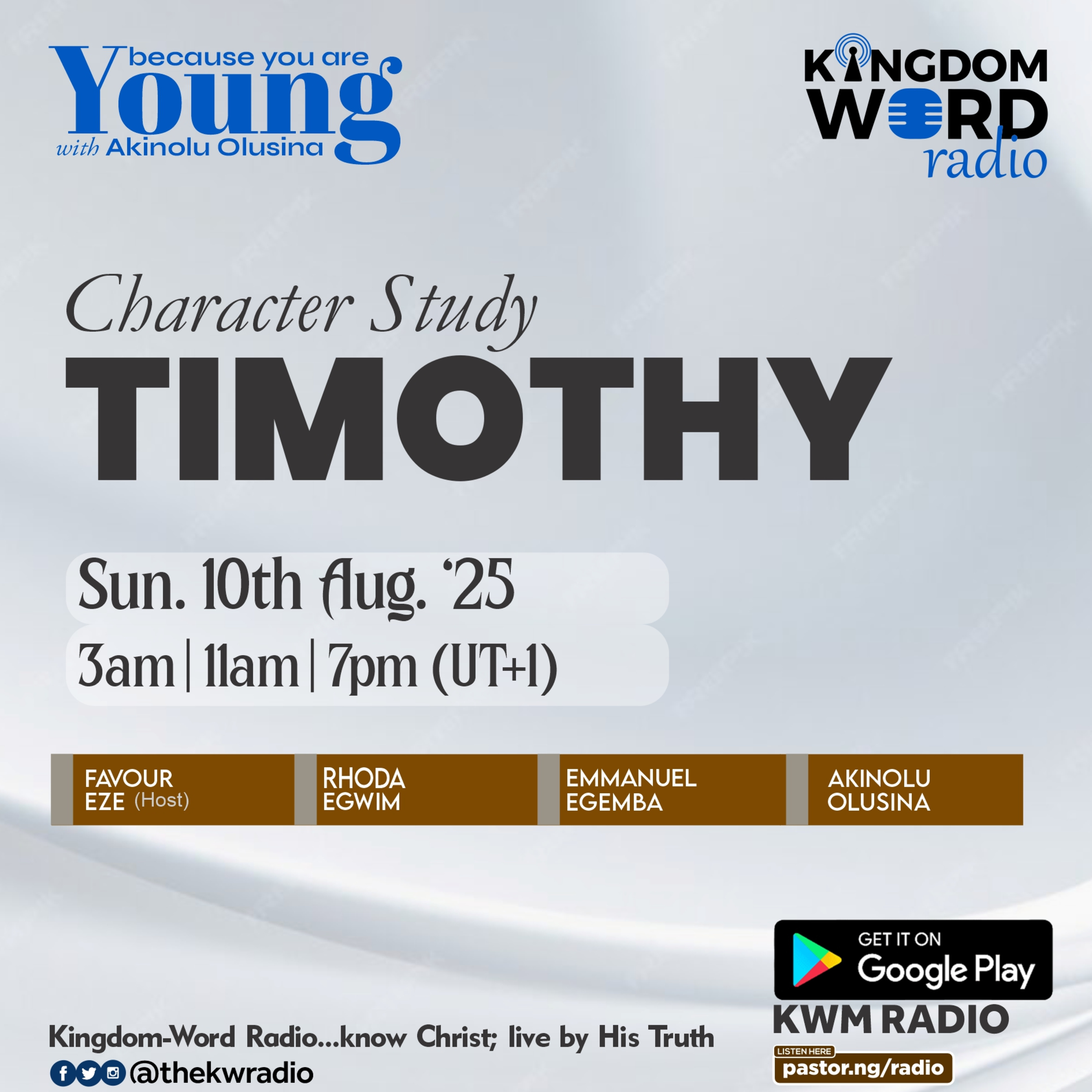 Because you are Young_EP 28_CHARACTER STUDY TIMOTHY episode artwork