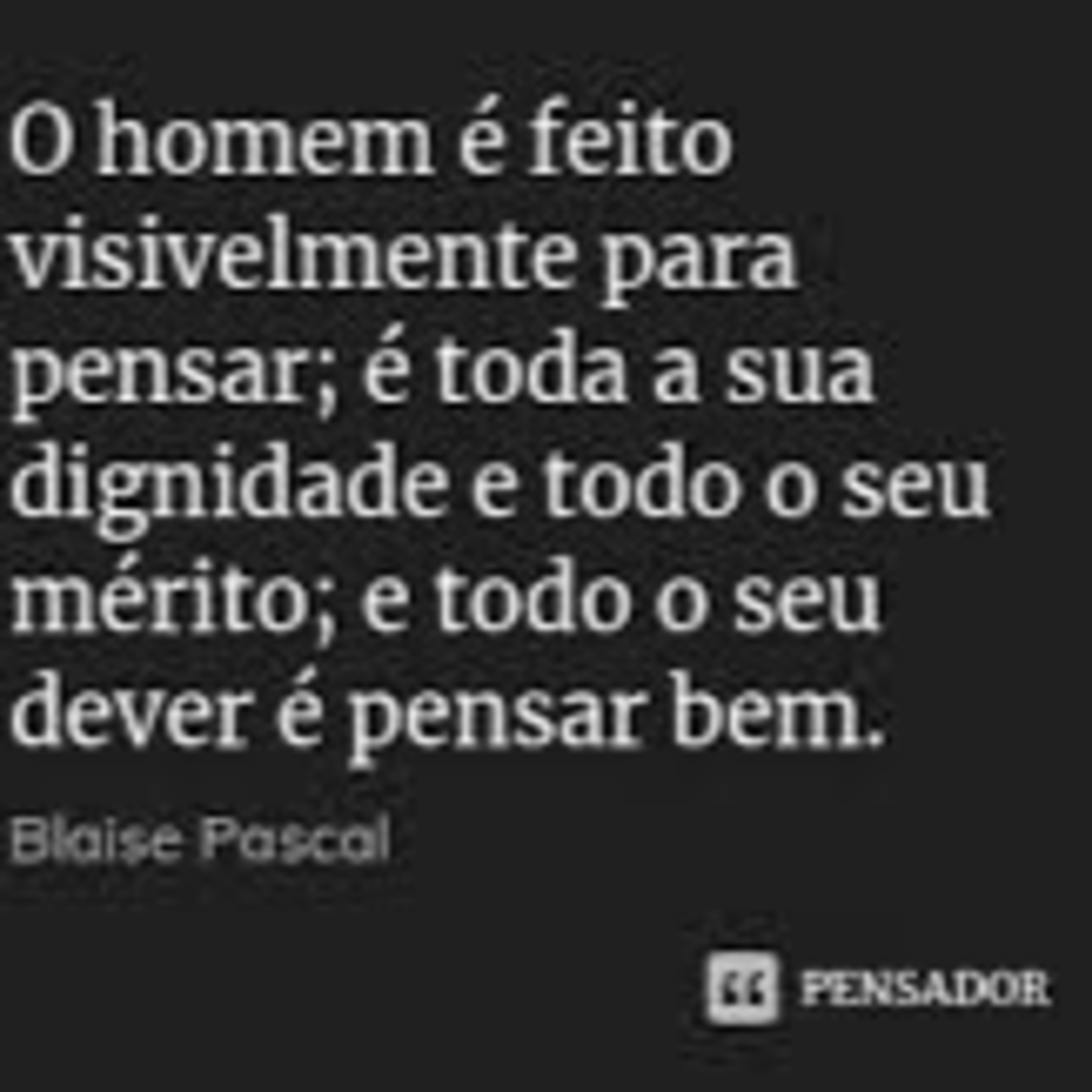 O Dever de Pensar Bem episode artwork
