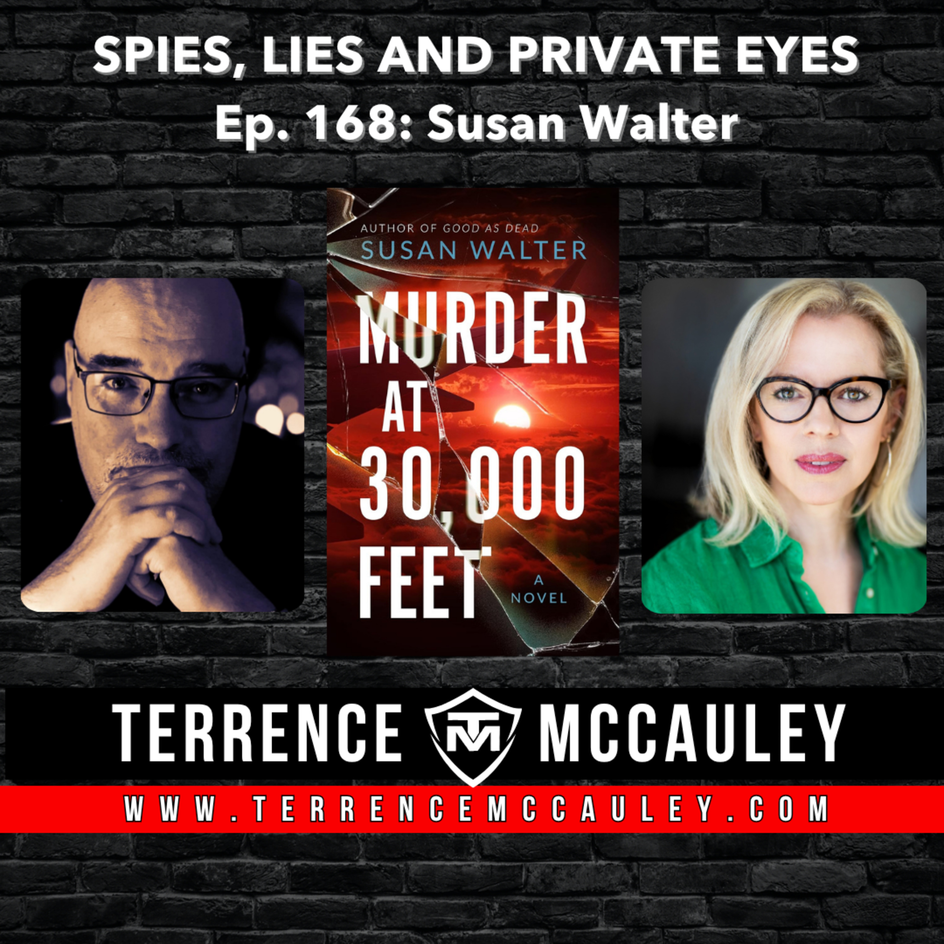 Susan Walter's 'locked room' mystery-thriller: MURDER AT 30,000 FEET episode artwork