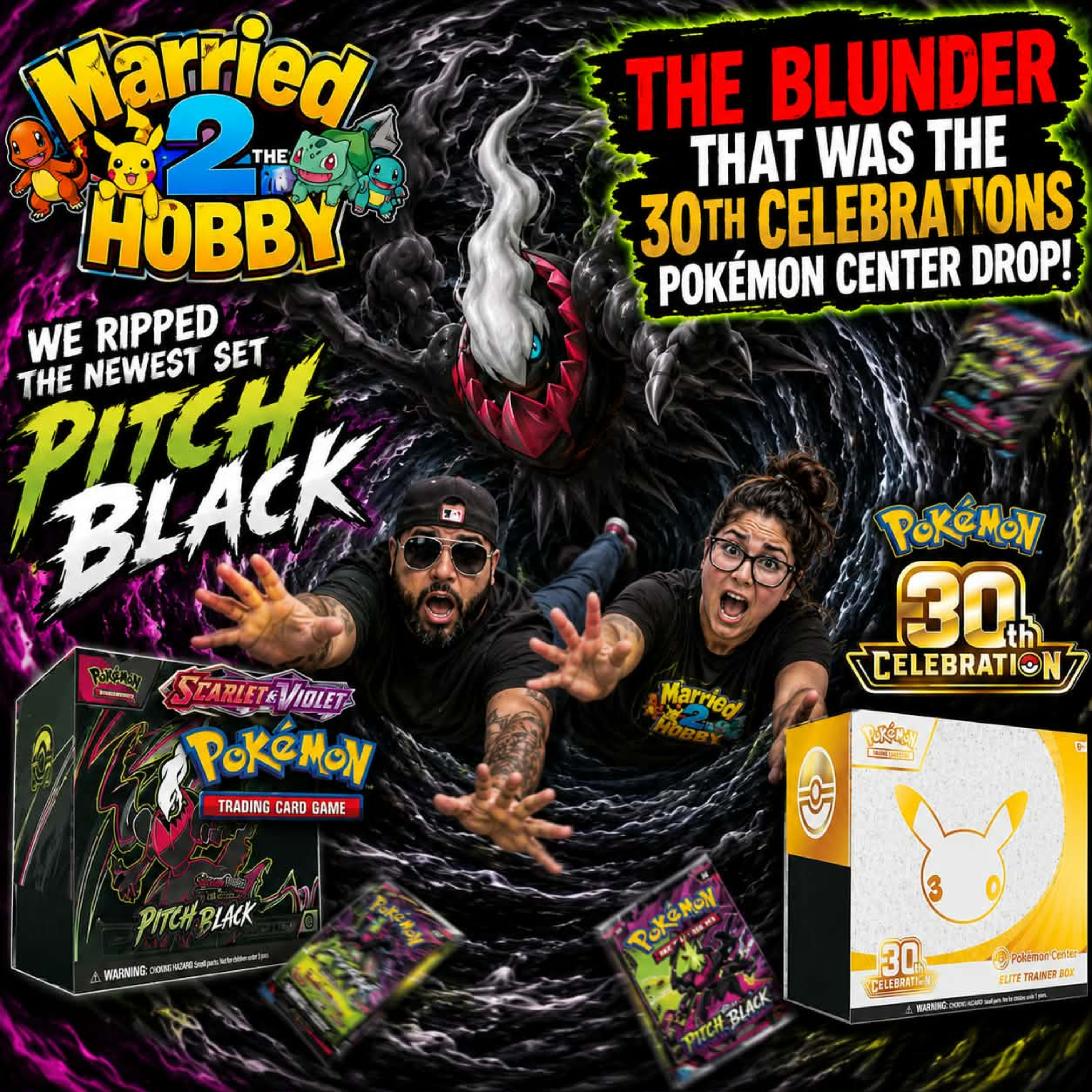 😱 Pokémon Center 30th Anniversary Was CHAOS! 😱 Pitch Black Rips + Did We Beat the Drop? #pokemon30th episode artwork
