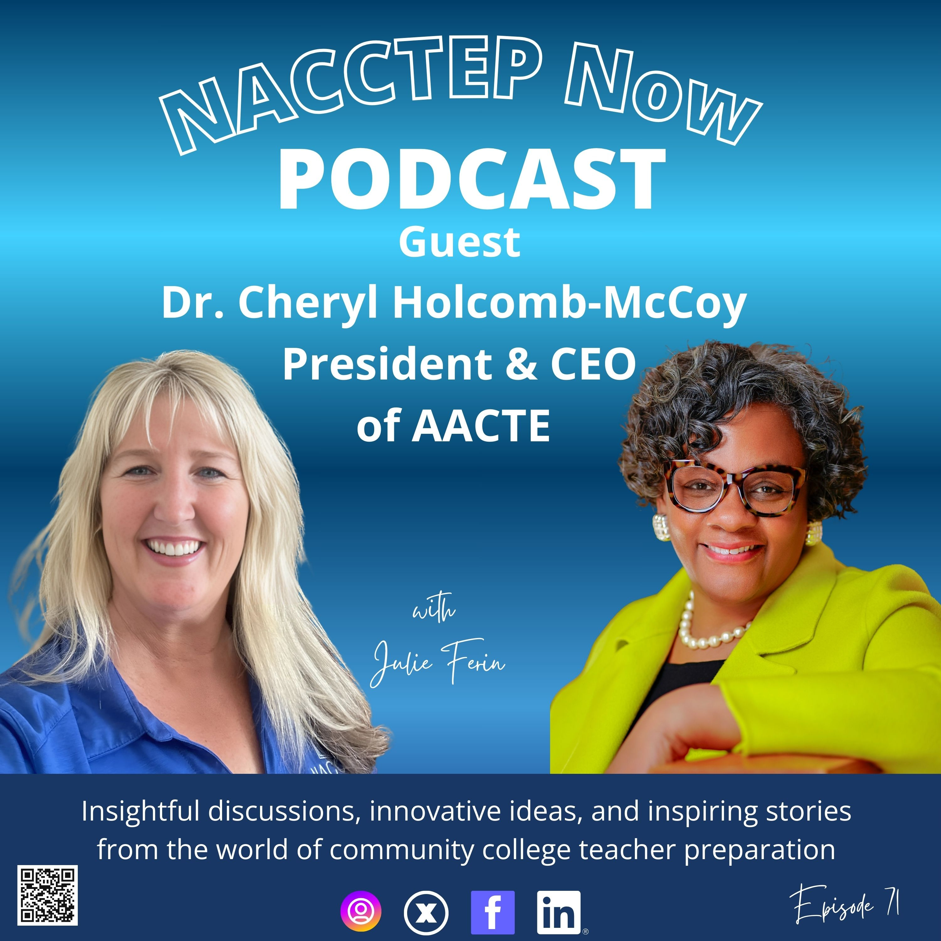 Dr. Cheryl Holcomb-McCoy, President & CEO of AACTE episode artwork