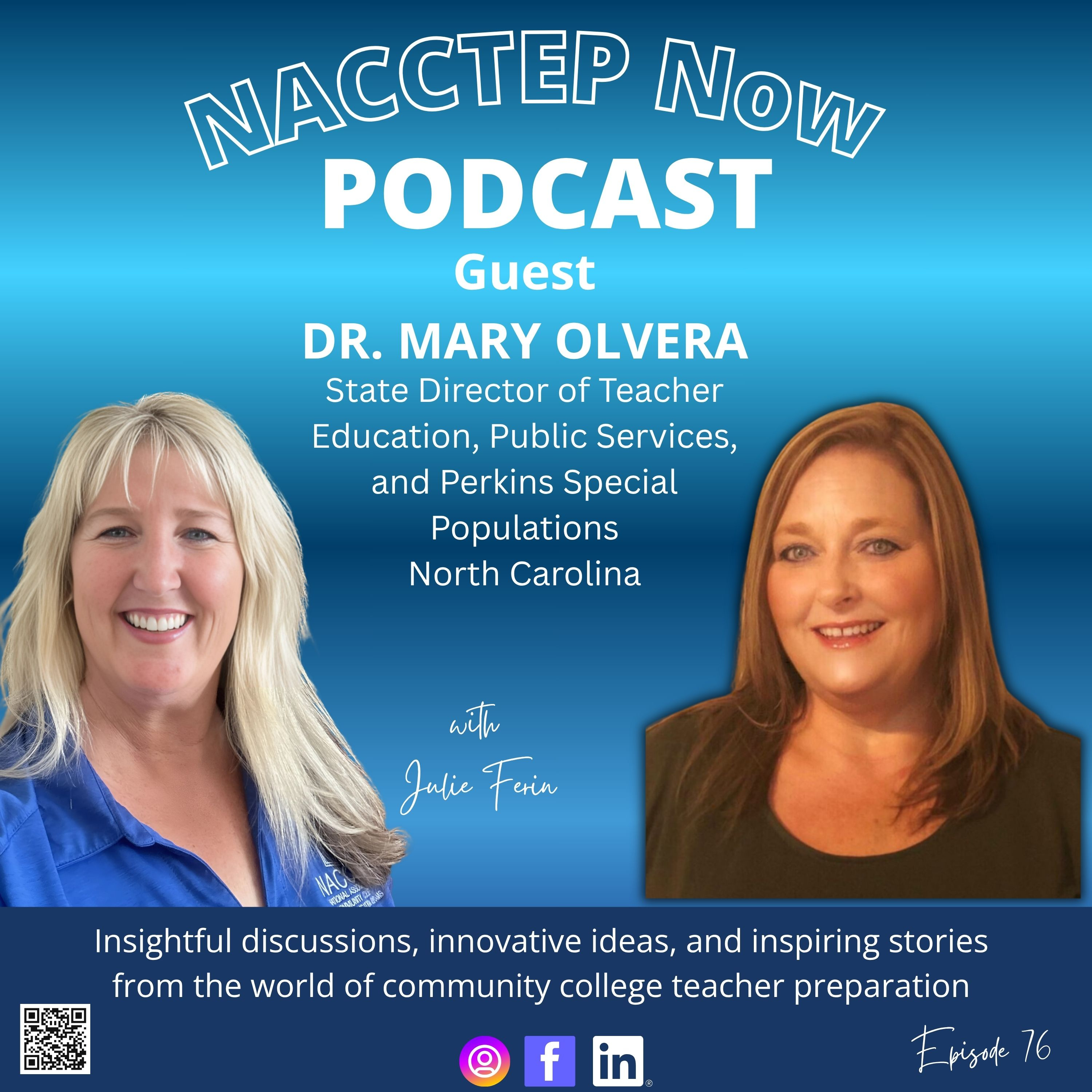 Dr. Mary Olvera, NC Community College System episode artwork