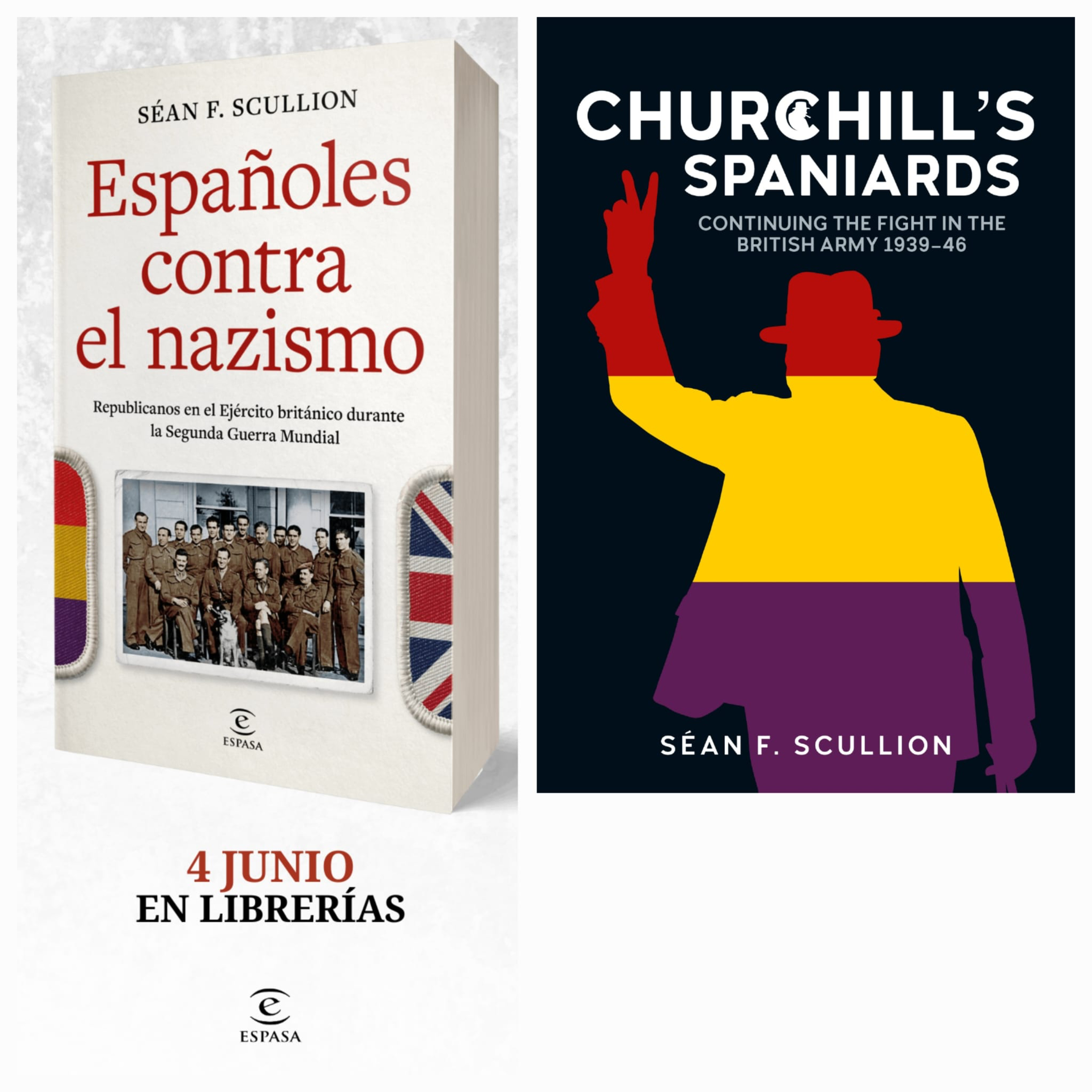 142 Españoles contra el nazismo, con su autor, Séan F. Scullion