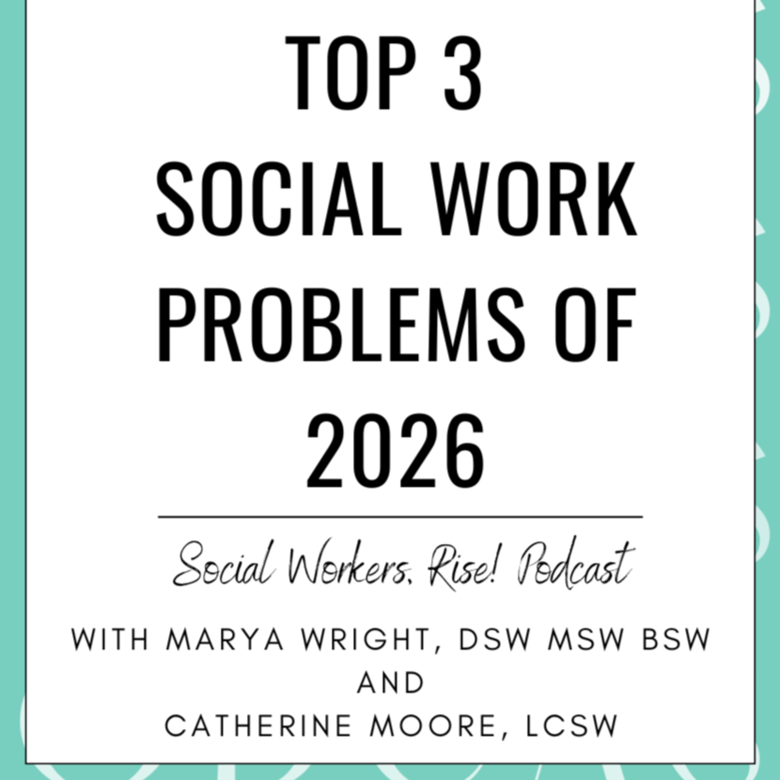 Top 3 Social Work Problems of 2026 episode artwork